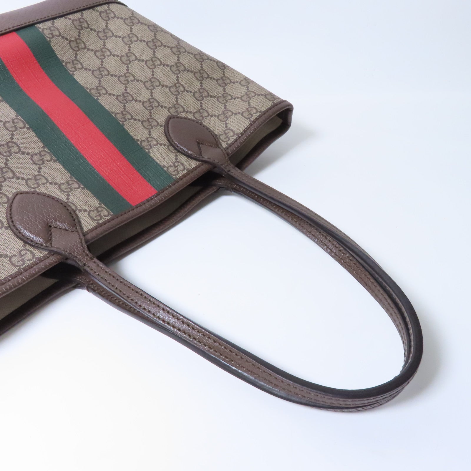 GUCCI 【激減優惠】塗層帆布Tote Bag手挽袋啡色