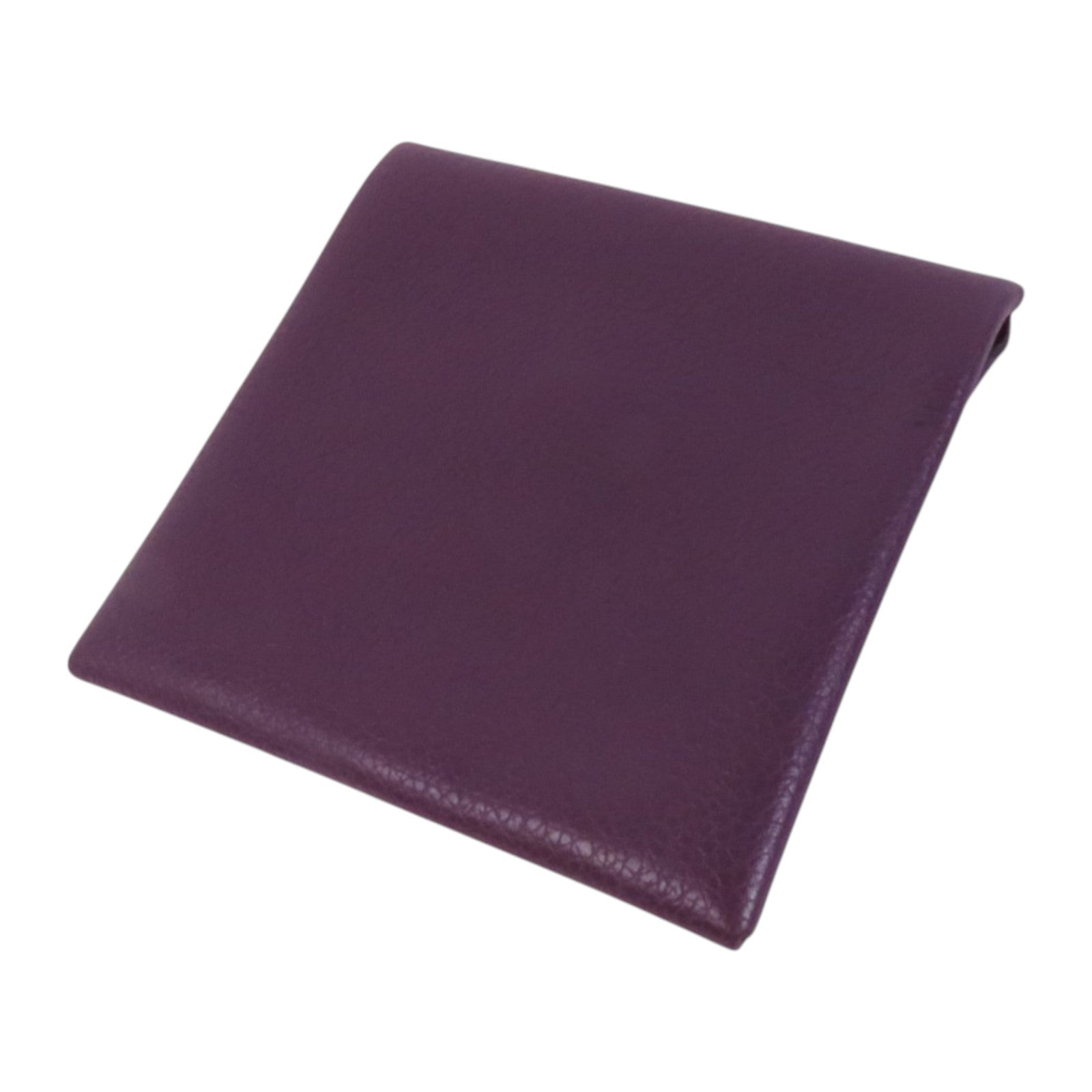 HERMES Chevre皮革Bastia Coin Purse銀扣零錢包