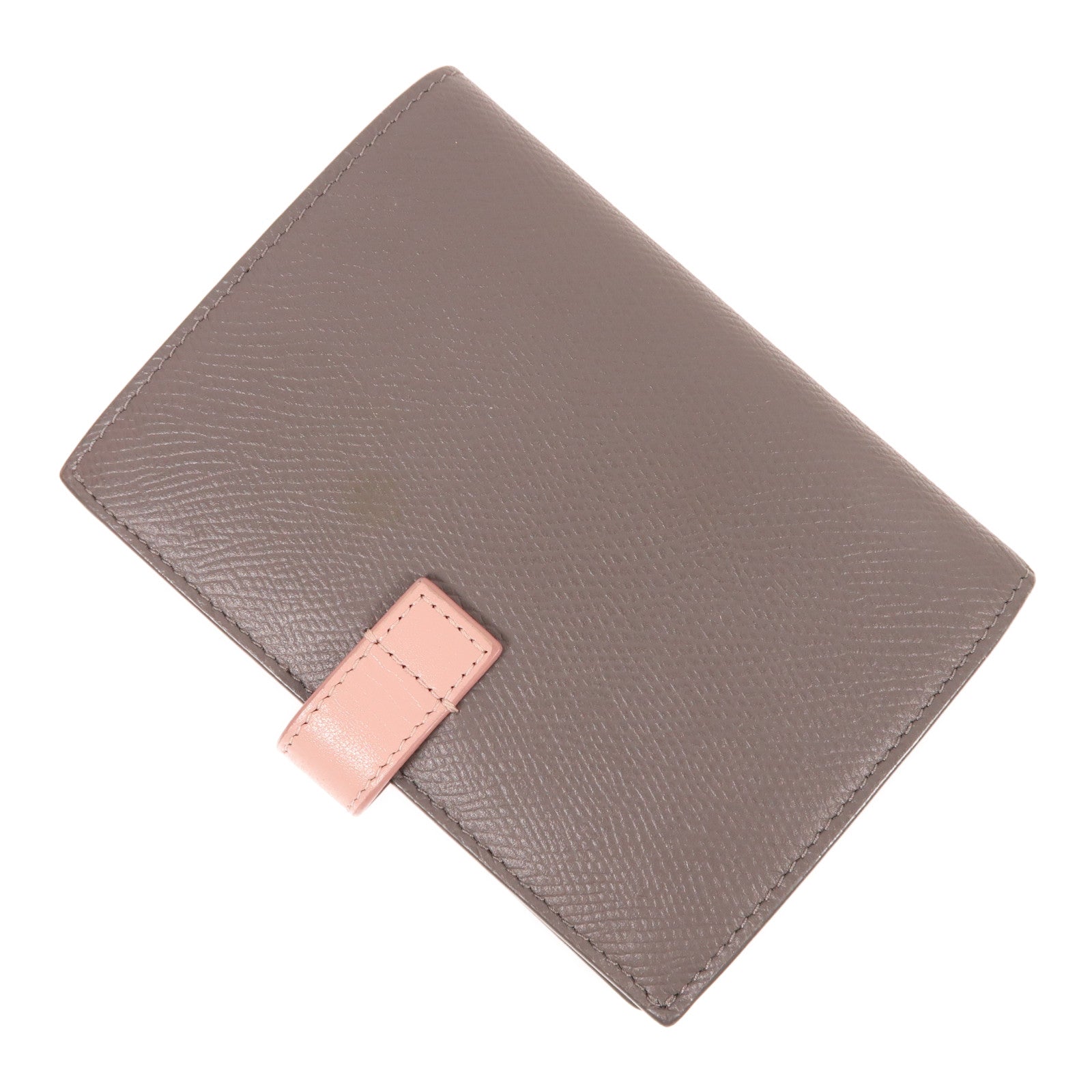 CELINE 牛皮皮革Medium Strap Wallet In Bicolour錢包灰色/粉紅色