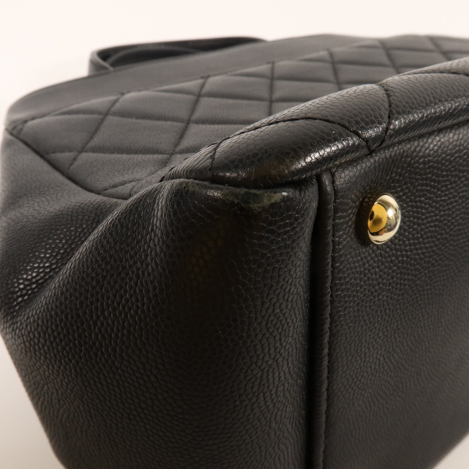 CHANEL 牛皮皮革Business Affinity Shopping Bag鏈帶手挽肩背兩用袋