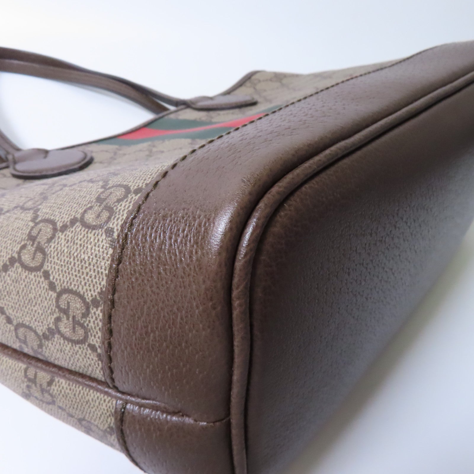 GUCCI 【激減優惠】塗層帆布Tote Bag手挽袋啡色