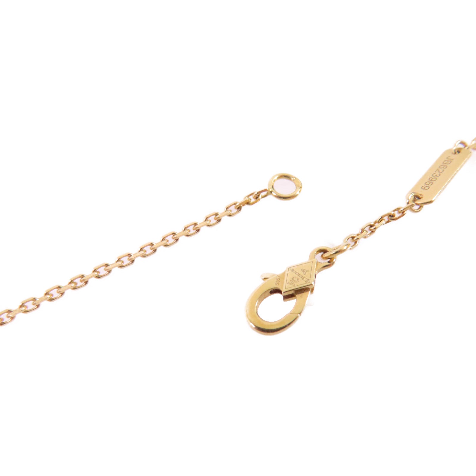 Van Cleef & Arpels 18K玫瑰金/紅玉髓Vintage Alhambra Necklace項鍊