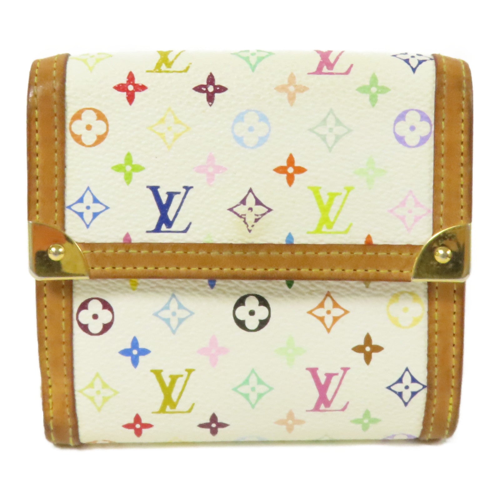 LOUIS VUITTON Monogram Multicolore Porte Monnaie金扣錢包
