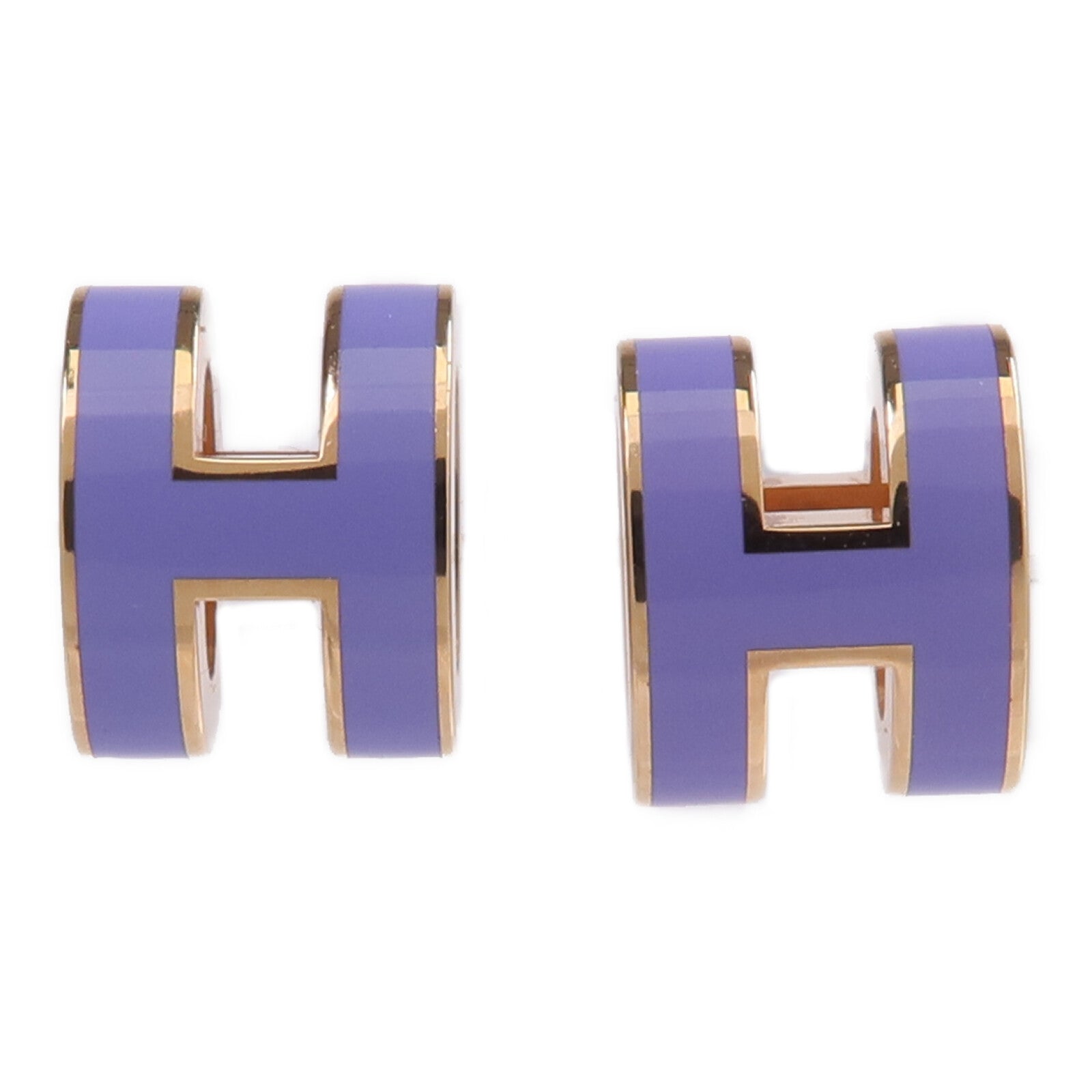 HERMES 金屬Pop H耳環