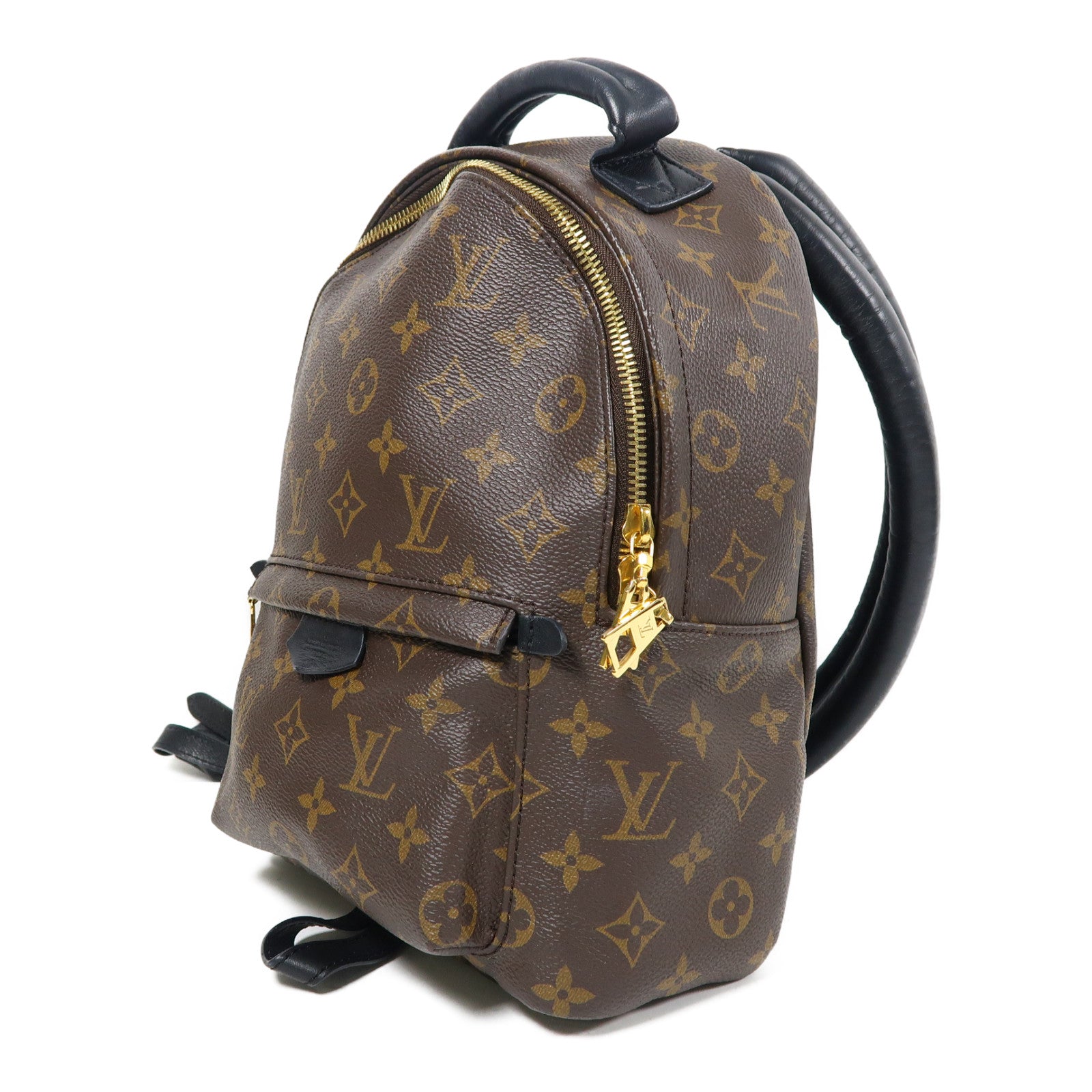 LOUIS VUITTON Monogram Springs MM金扣背包啡色