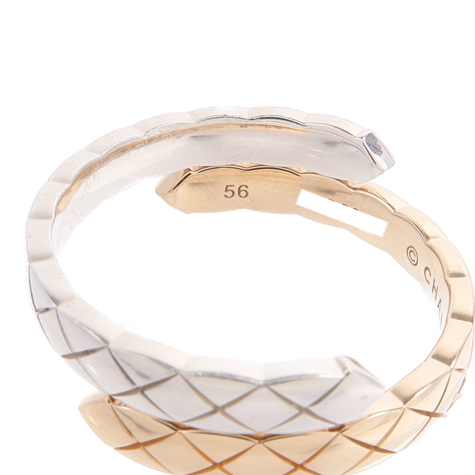 CHANEL 18K白金/玫瑰金Coco Crush Toi Et Moi Small戒指