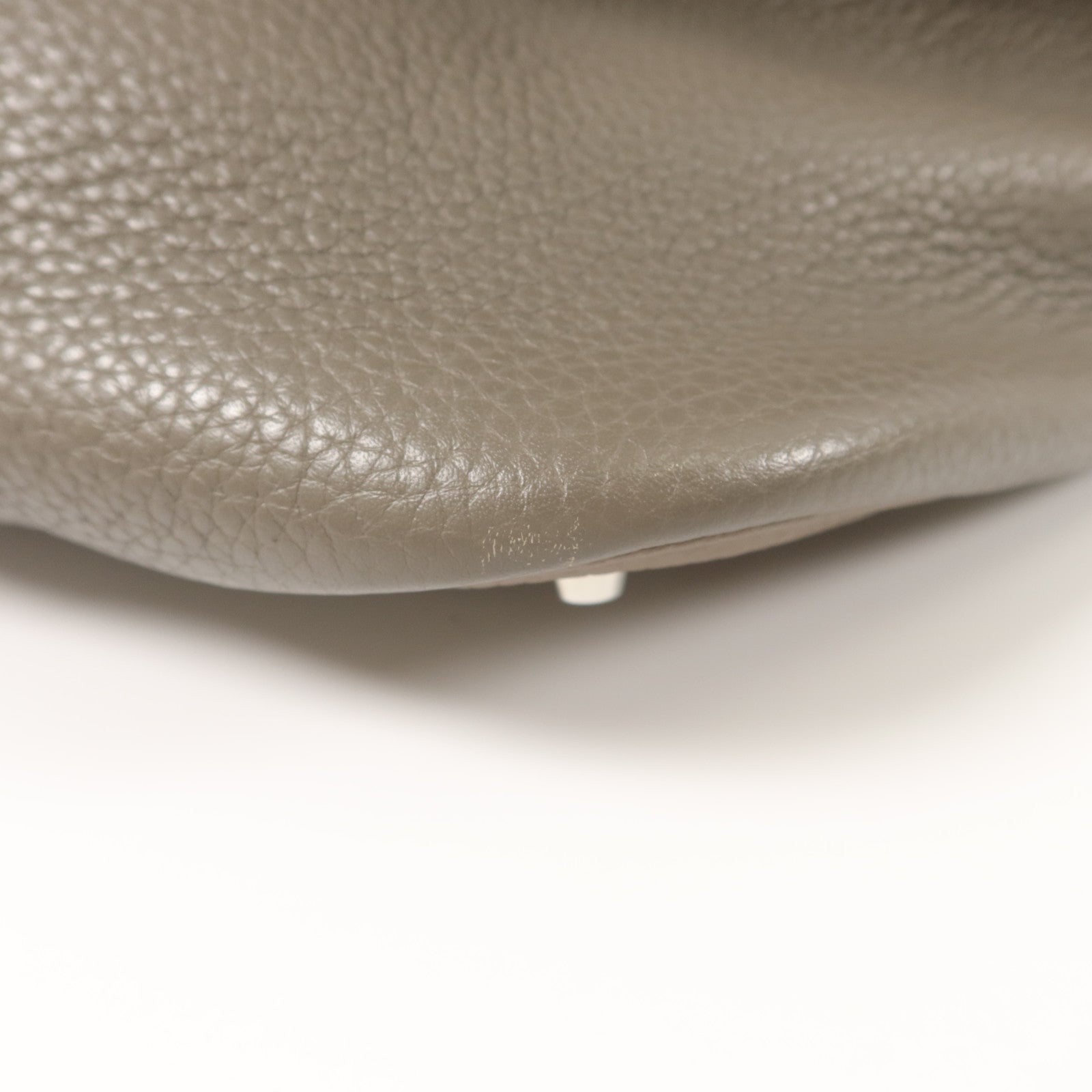 HERMES Clemence皮革Picotin GM手挽袋Etoupe/Etain