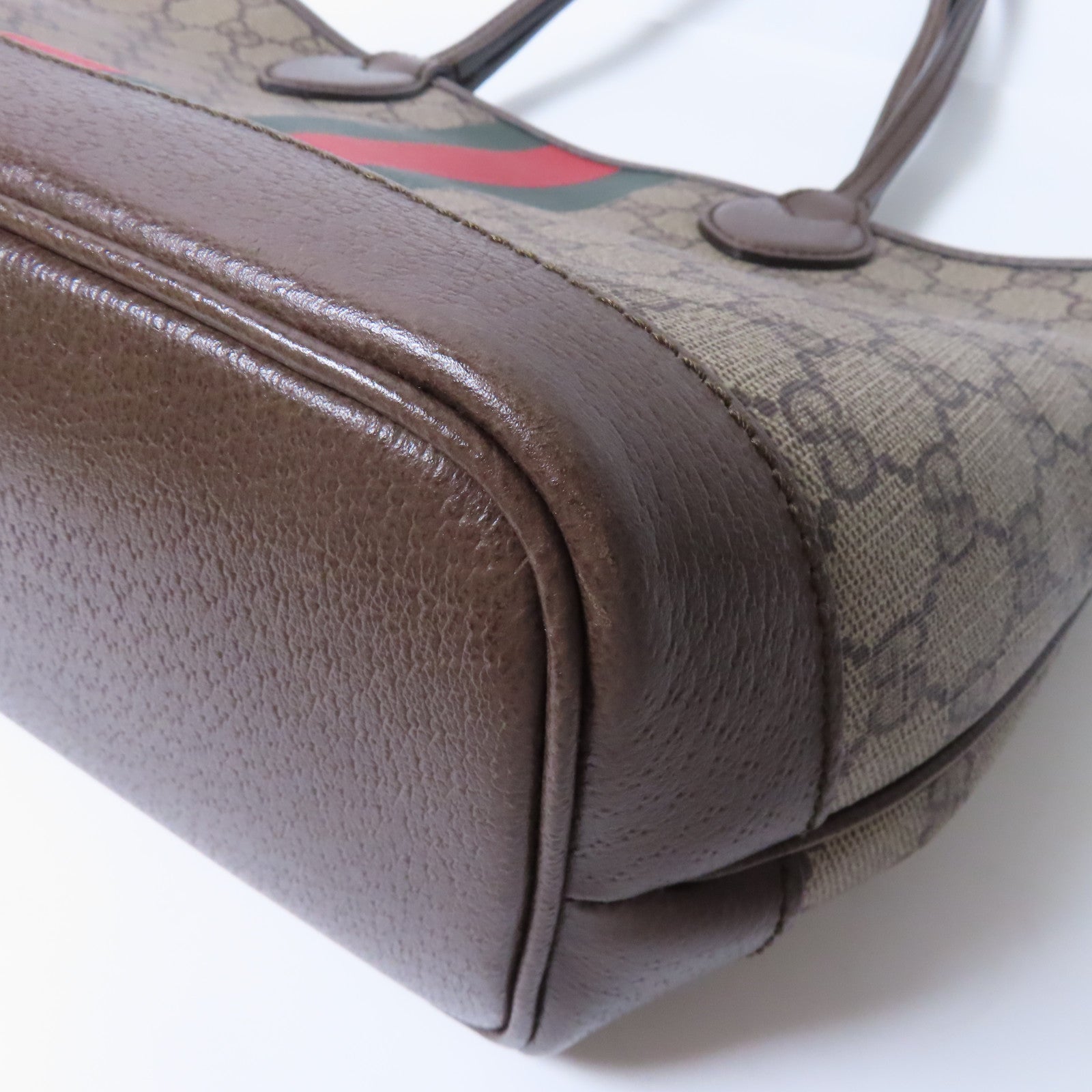 GUCCI 【激減優惠】塗層帆布Tote Bag手挽袋啡色