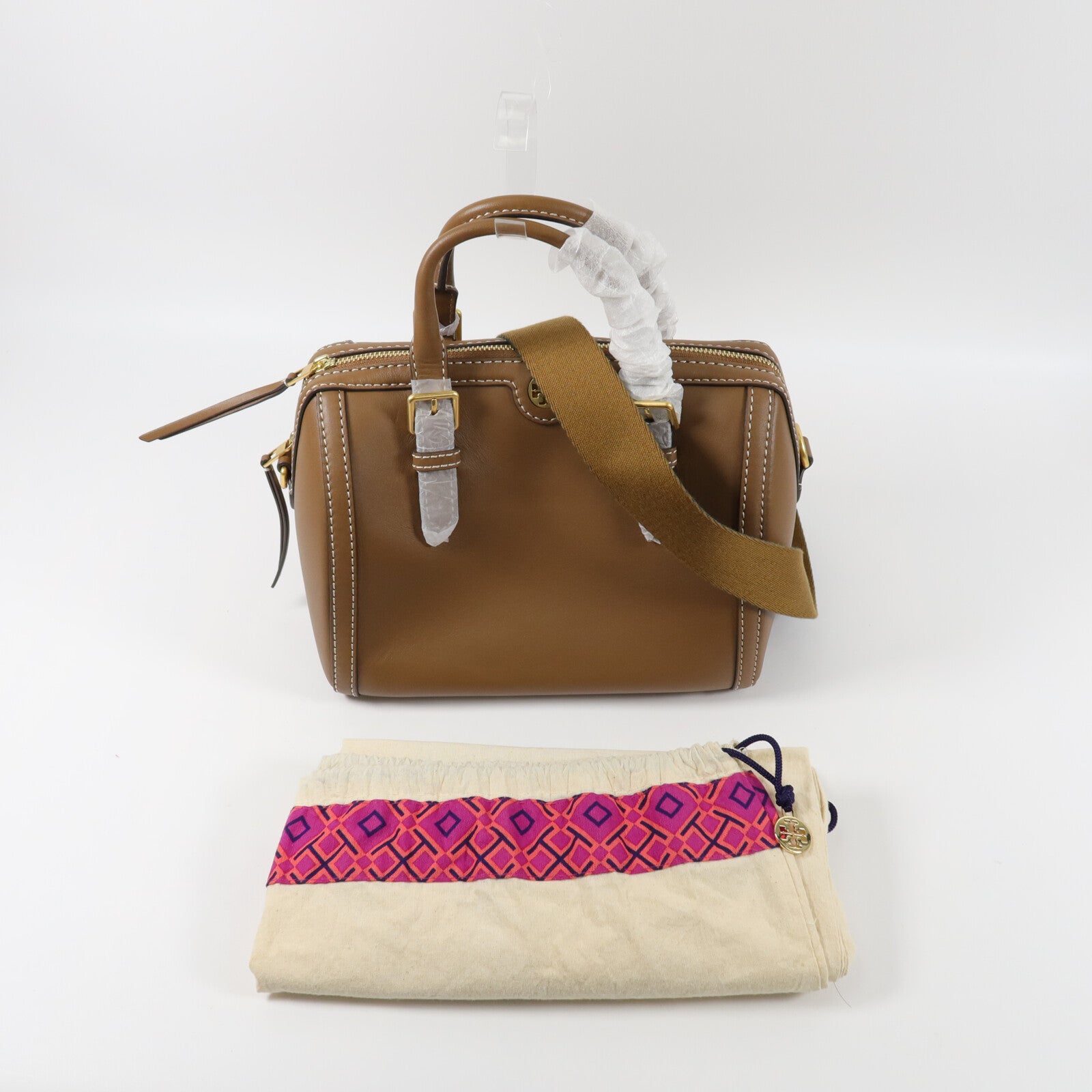 Tory Burch 牛皮皮革Barrel Bag手挽肩背兩用袋