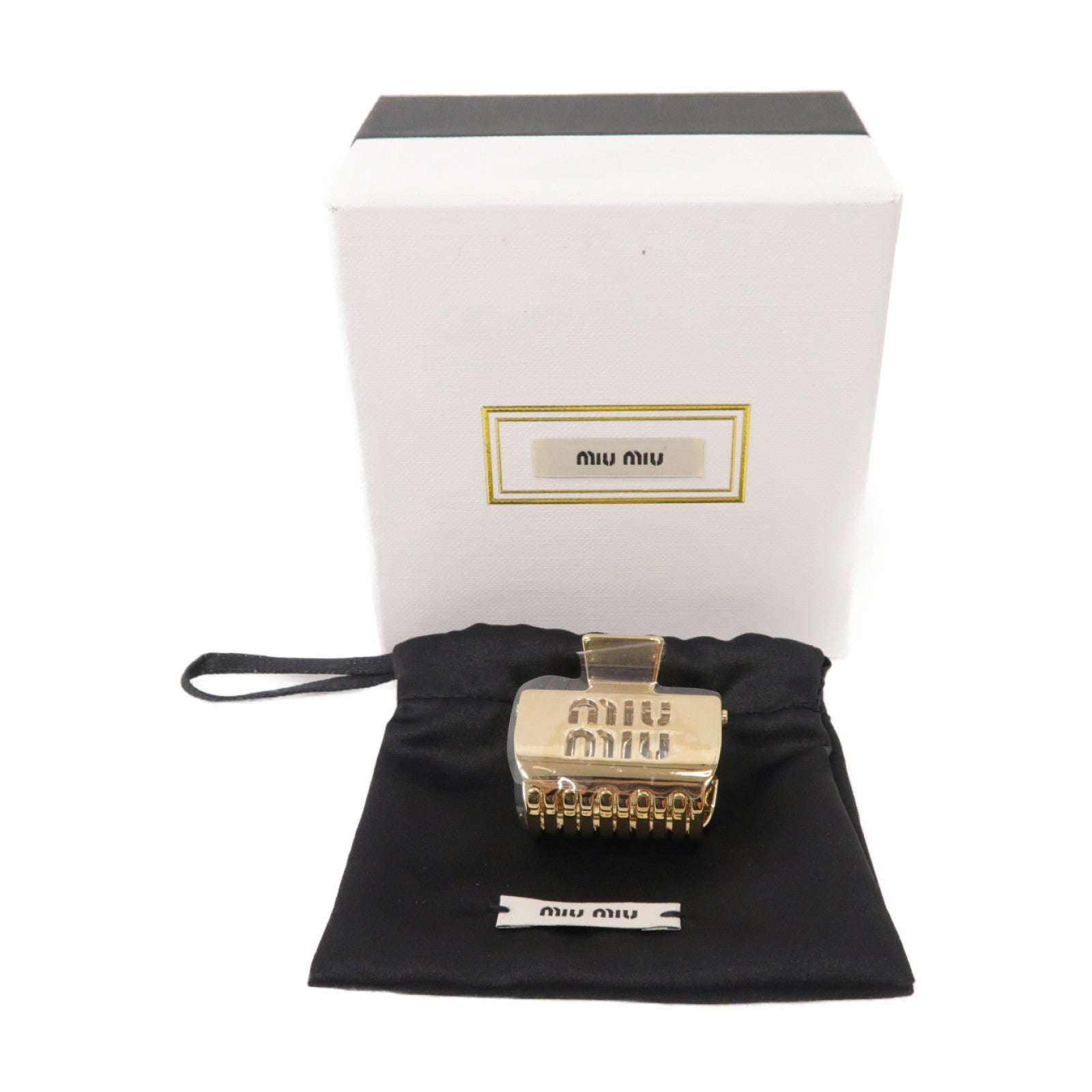 Miu Miu 金屬Hair Clip髮夾金色
