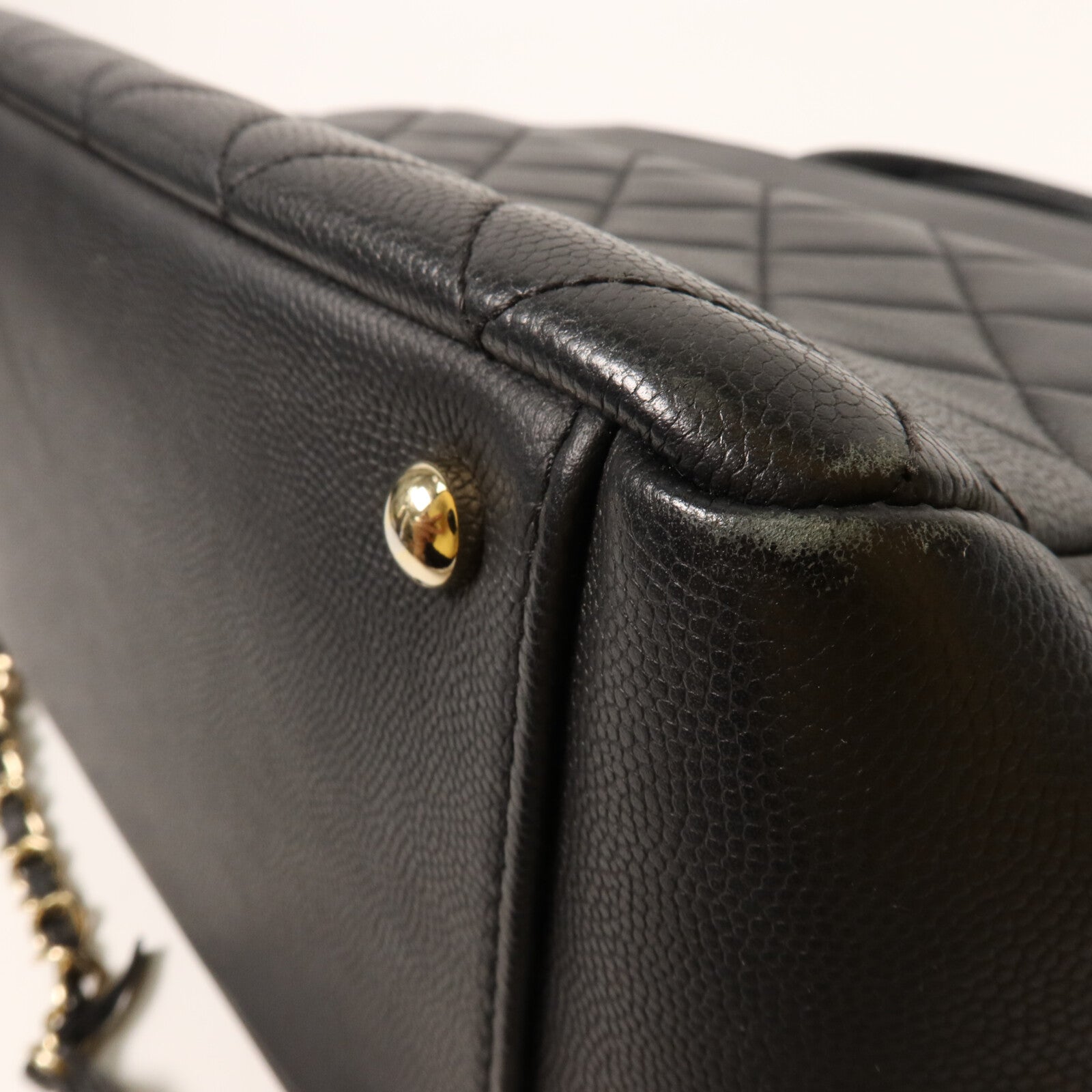 CHANEL 牛皮皮革Business Affinity Shopping Bag鏈帶手挽肩背兩用袋