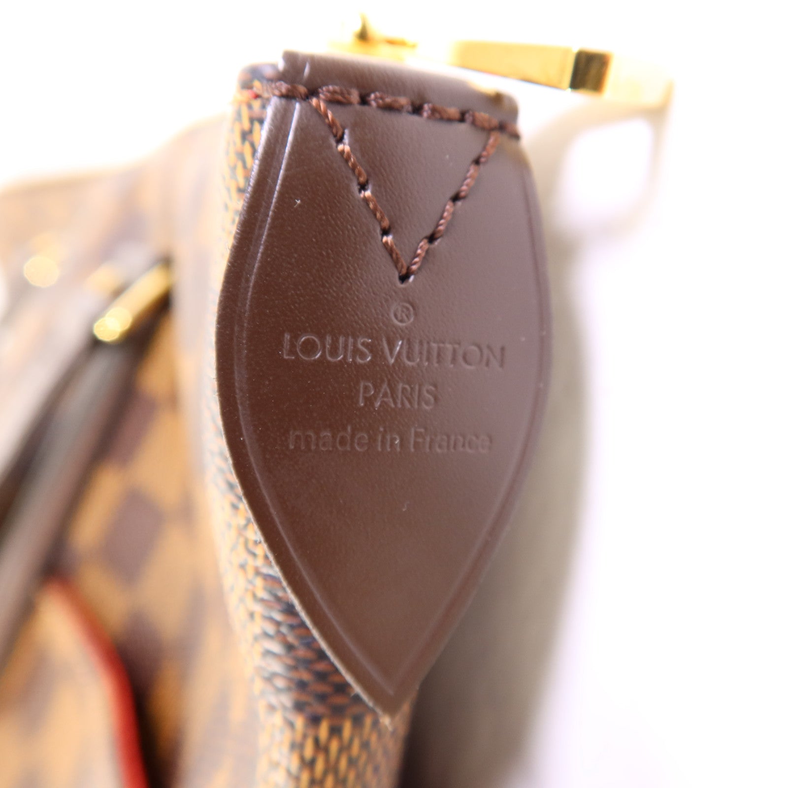 LOUIS VUITTON Damier Ebene Totally MM金扣肩背袋