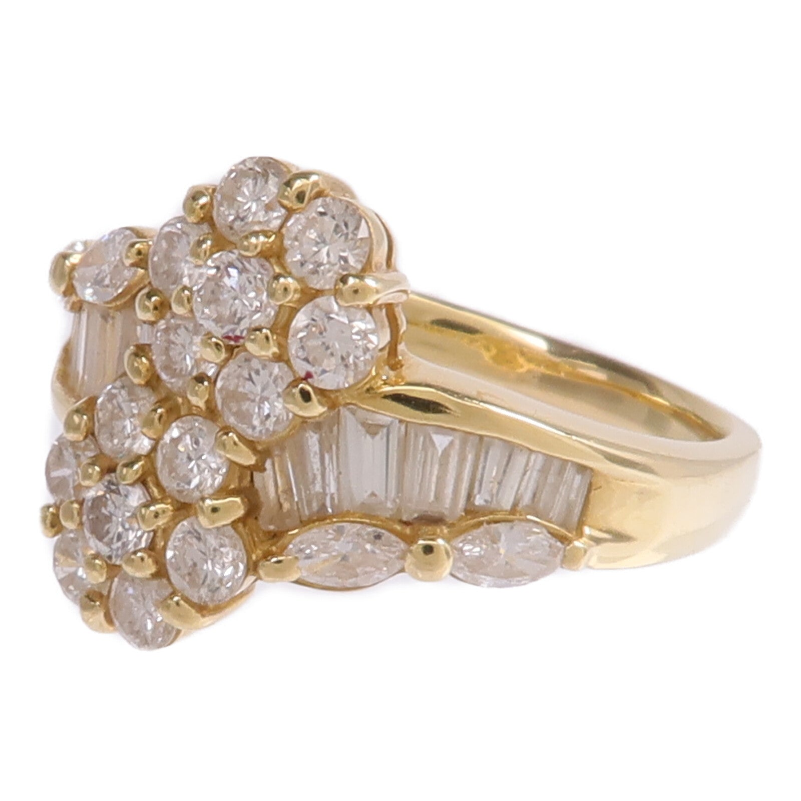 JEWELRY 【激減優惠】18K黃金Diamond Ring鑽石戒指US#7.75