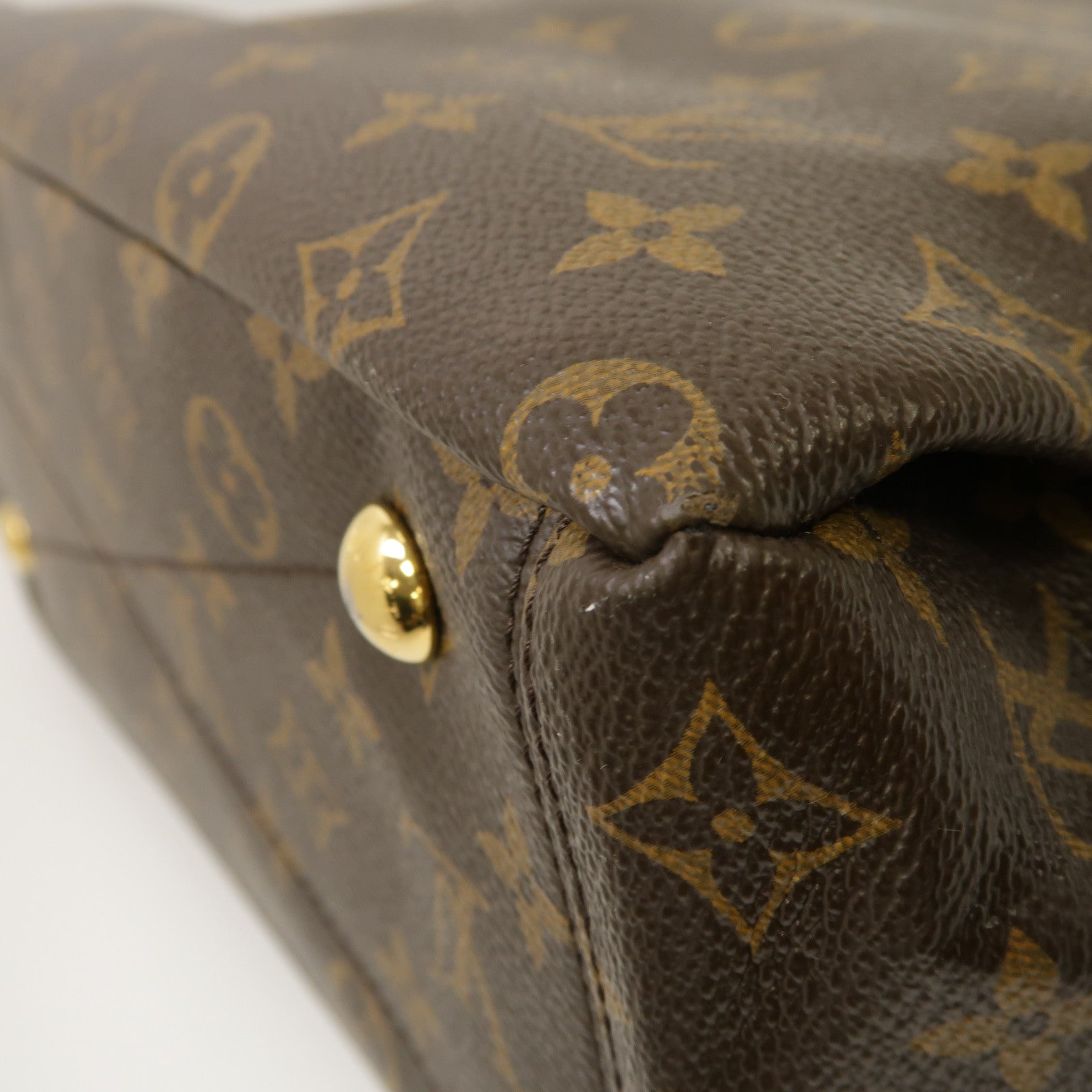 LOUIS VUITTON 【激減優惠】Monogram Pallas金扣手挽肩背兩用袋啡色/黑色