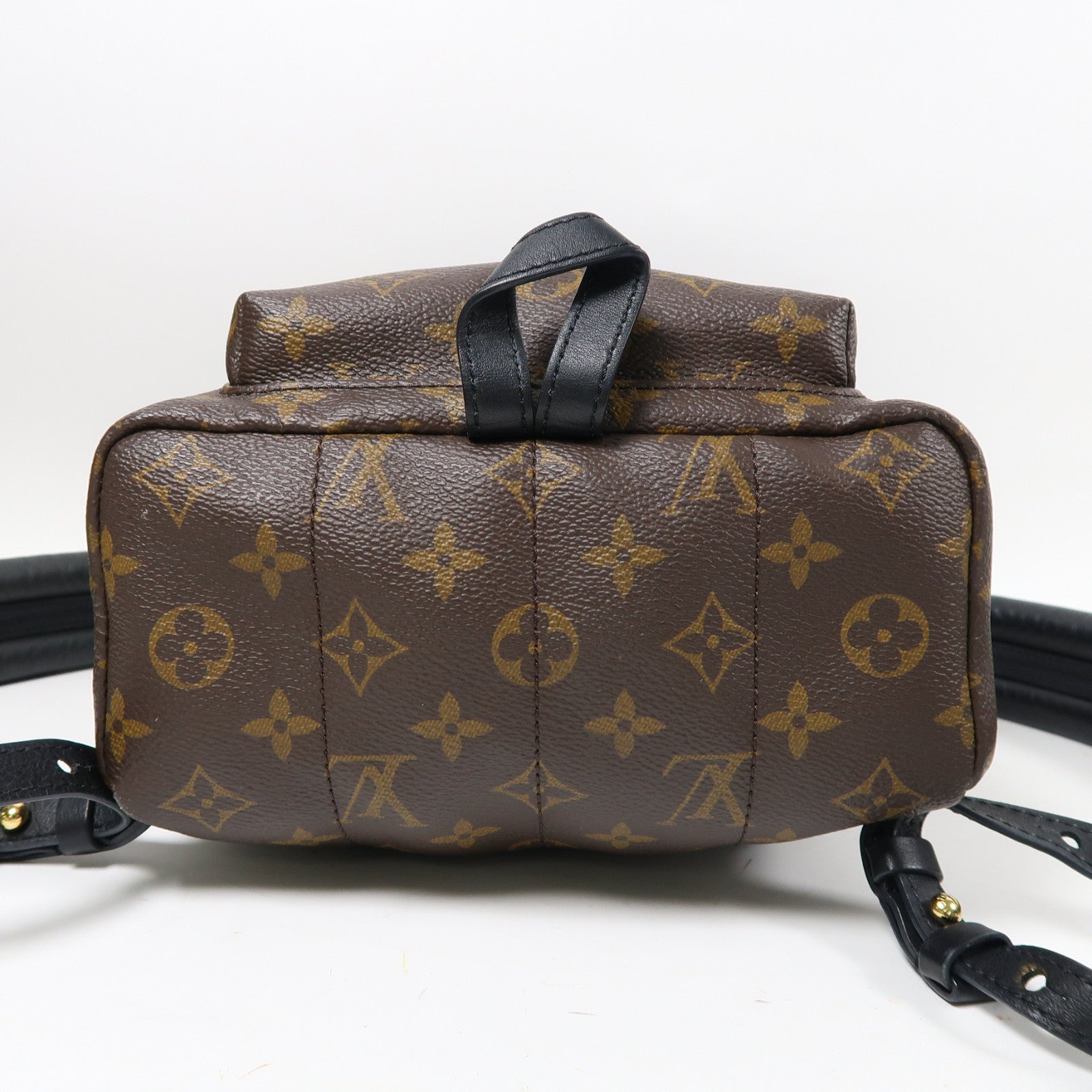 LOUIS VUITTON Monogram Springs MM金扣背包啡色
