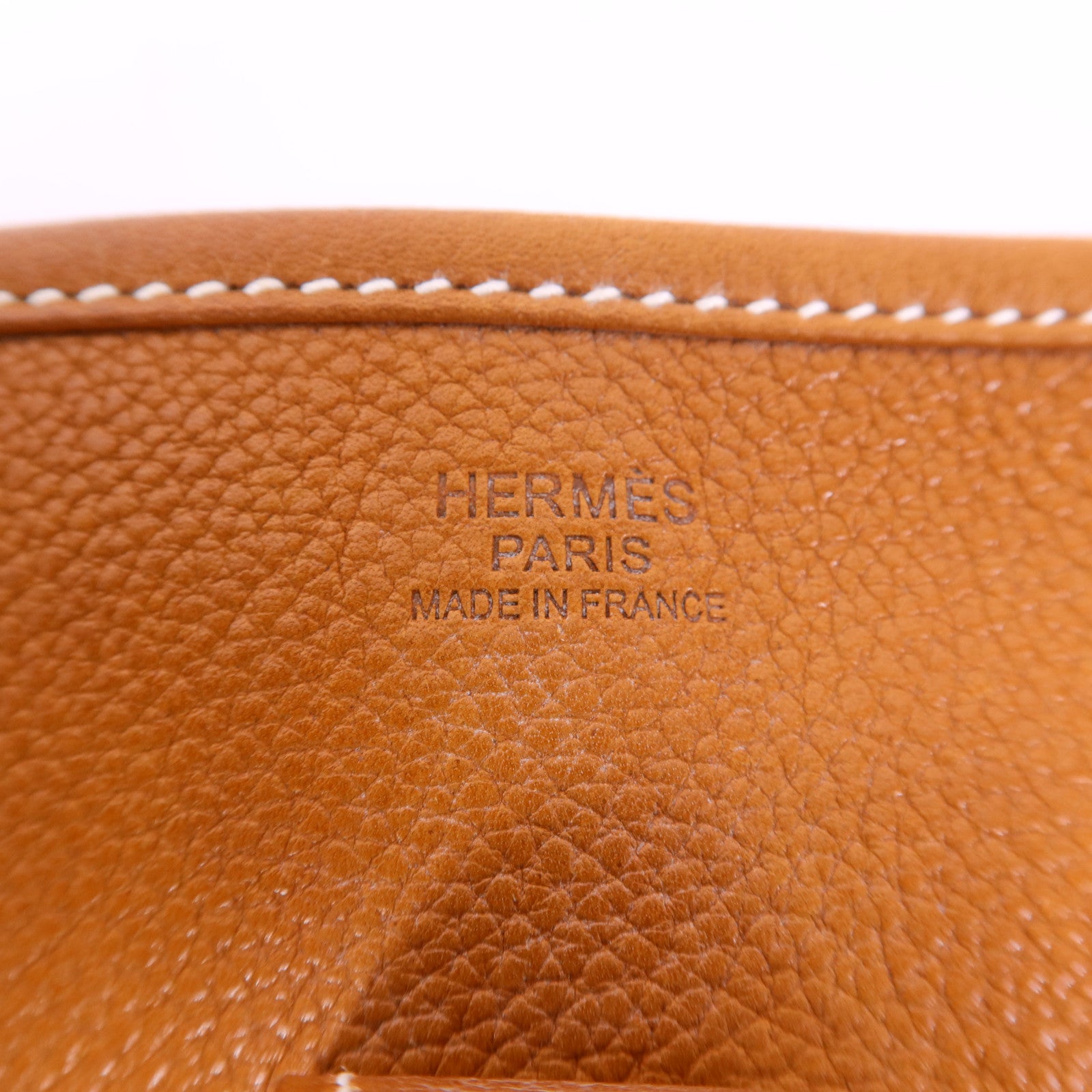 HERMES Barenia Foubourg皮革Evelyne PM金扣肩背袋Gold