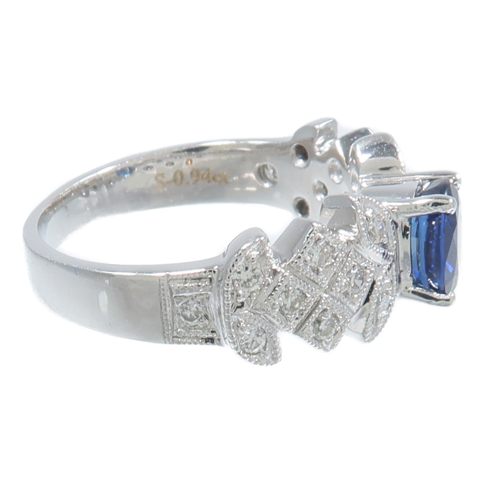 JEWELRY 【激減優惠】18K白金Sapphire Ring藍寶石戒指