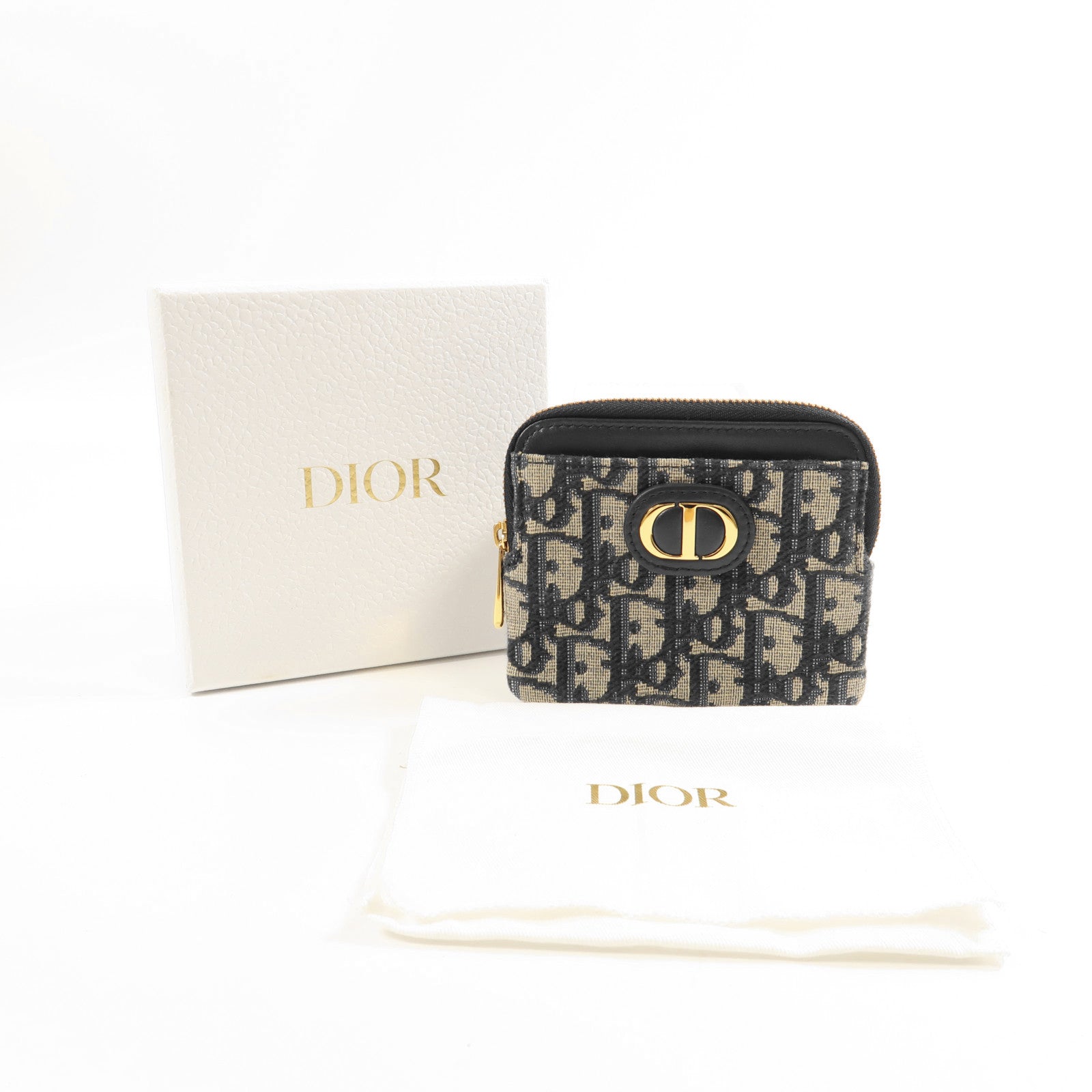 Dior 帆布Wallet金扣錢包