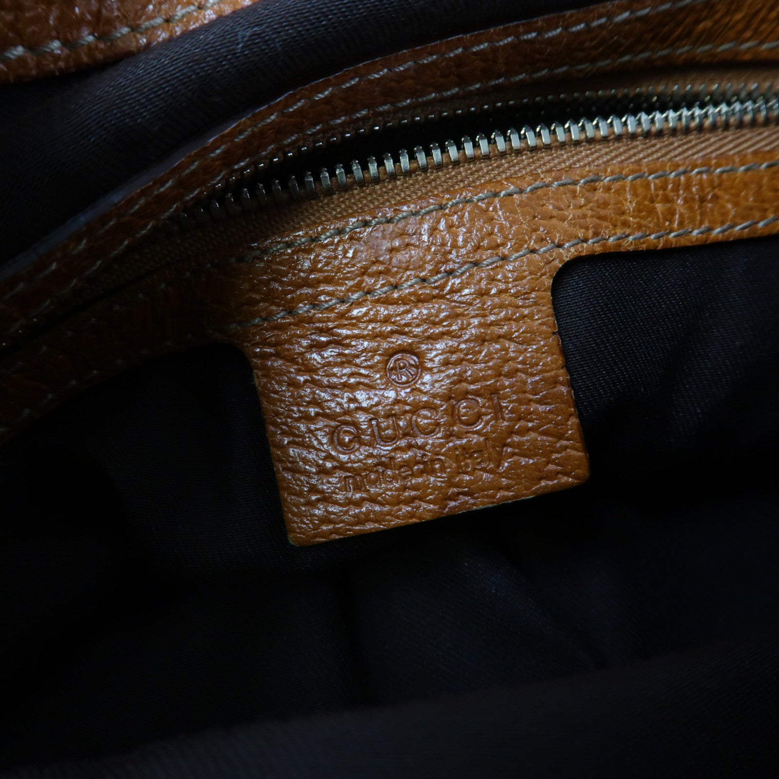 GUCCI 帆布Glam Hobo Shoulder Bag金扣肩背袋啡色