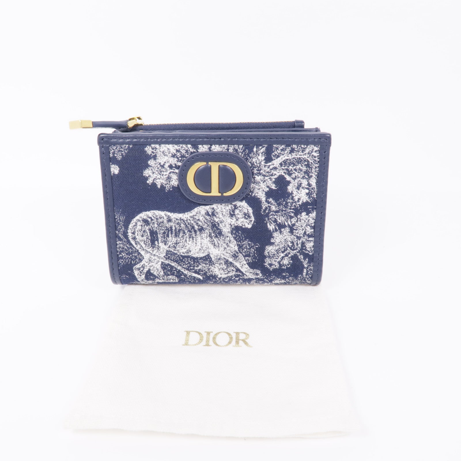 Dior 帆布30 Montaigne Dahlia錢包