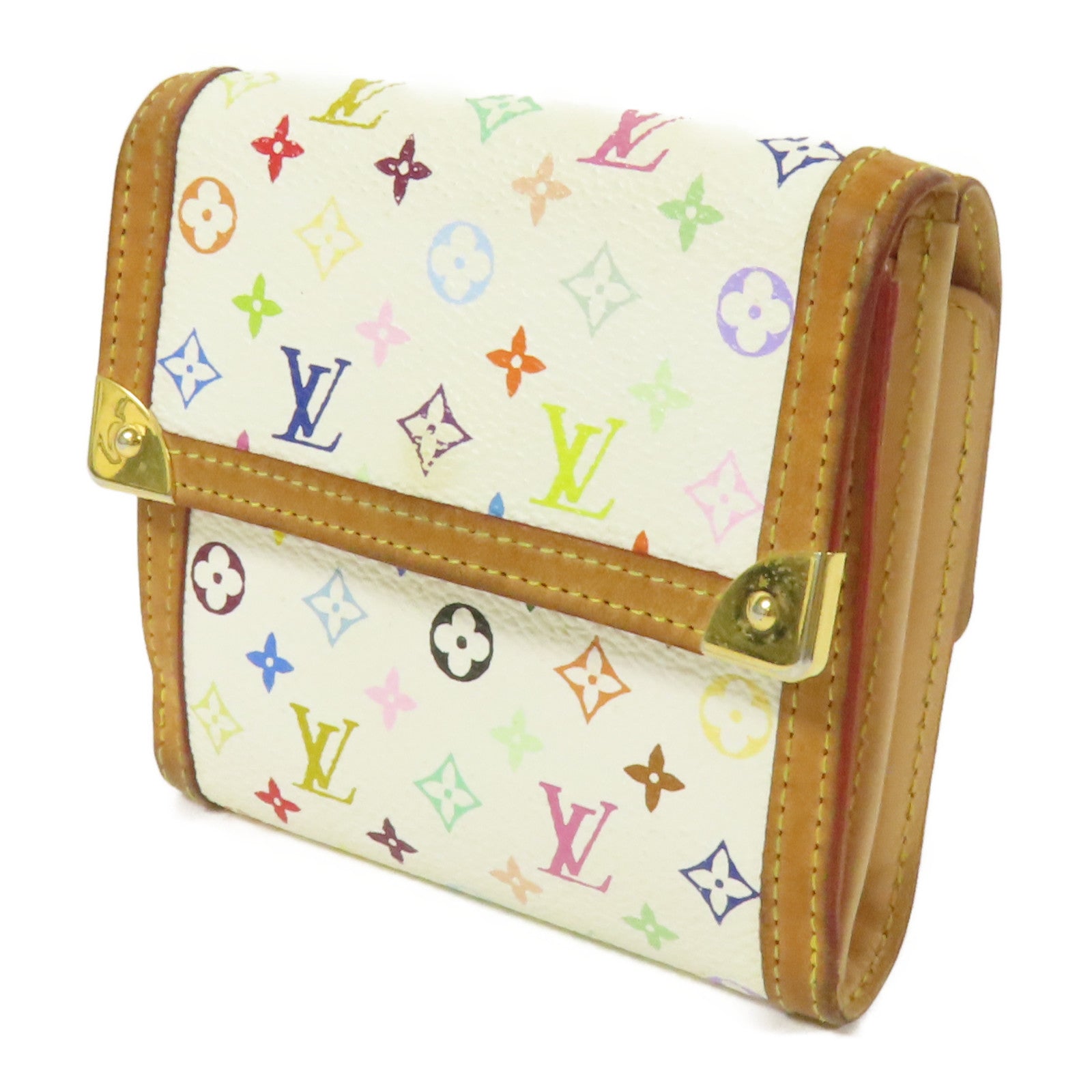 LOUIS VUITTON 【激減優惠】Monogram Multicolore Porte Monnaie金扣錢包