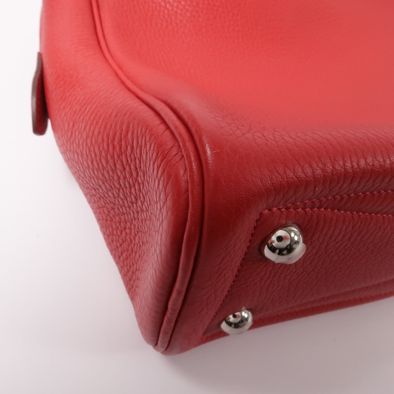HERMES Clemence皮革Victoria 40手挽袋Rough Casaque