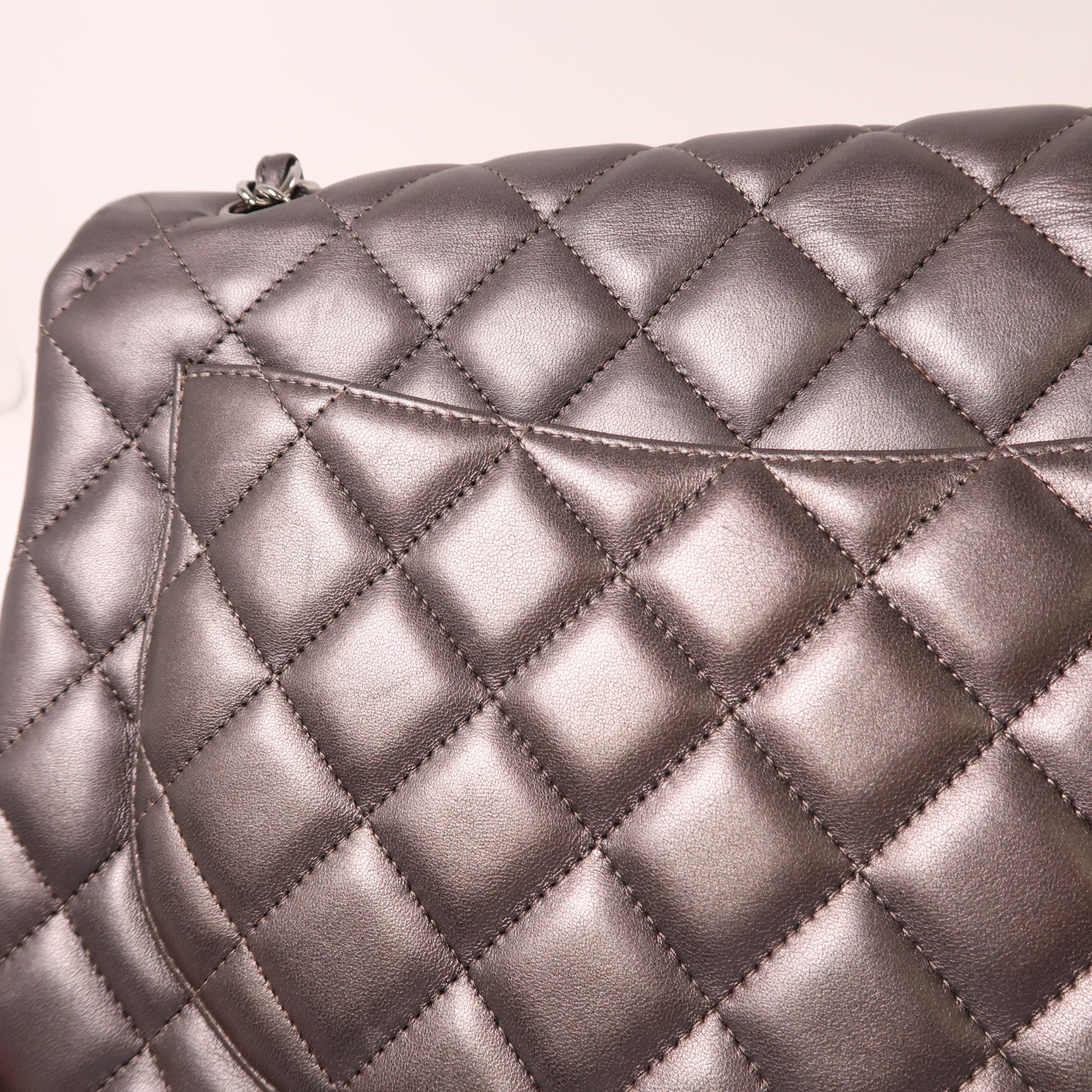 CHANEL CC SHW Large Classic Chain Shoulder Bag A58600 Leather Black