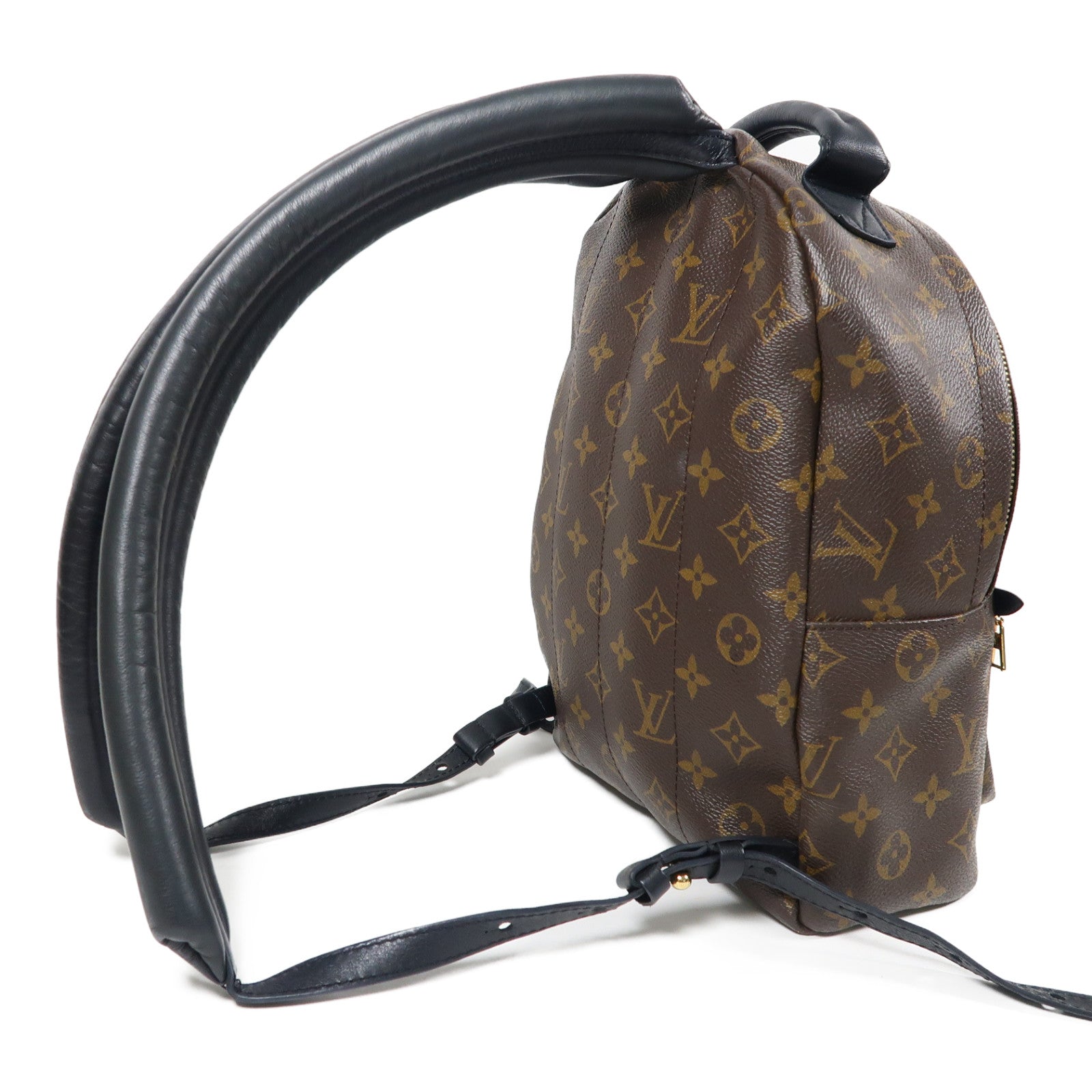 LOUIS VUITTON Monogram Springs MM金扣背包啡色