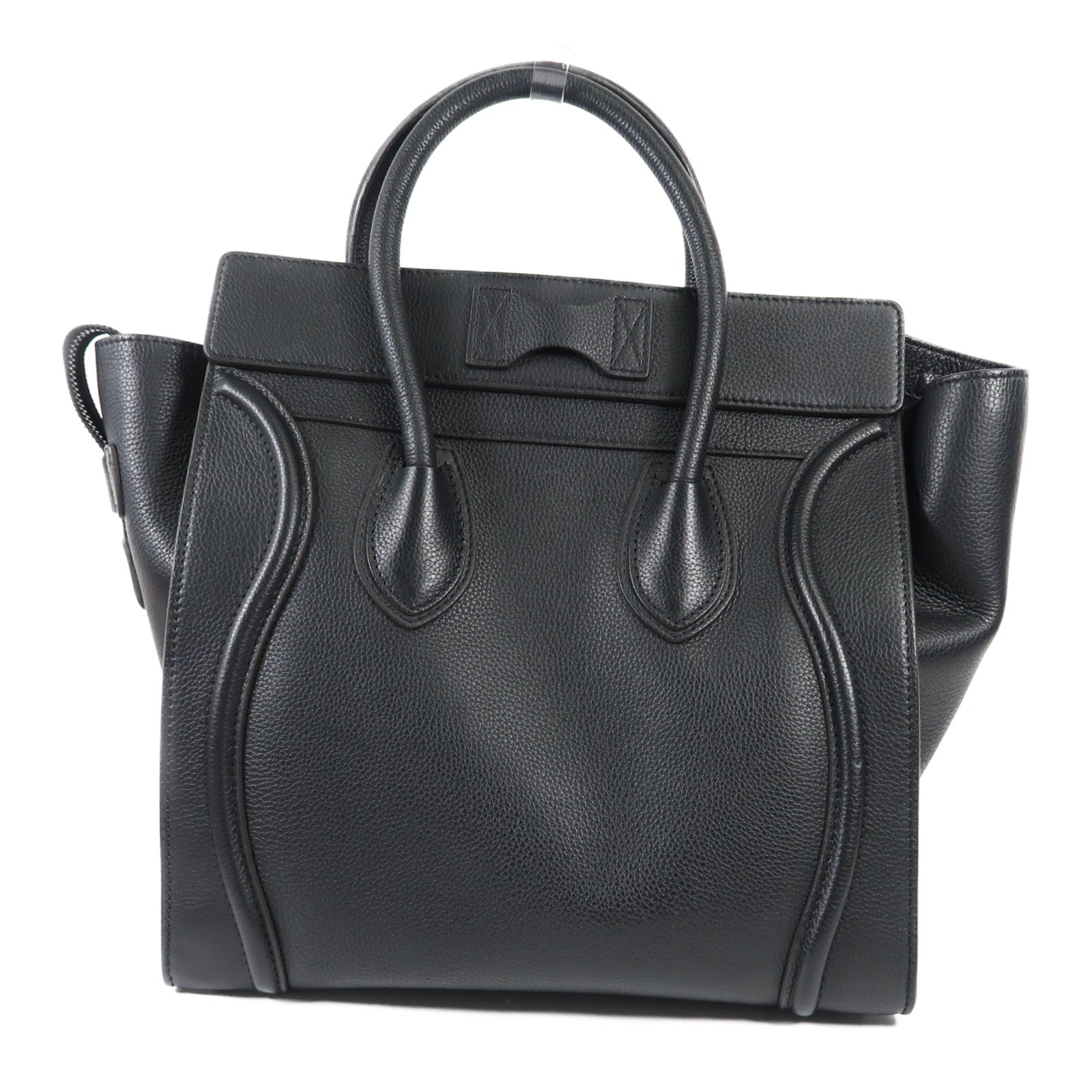 CELINE 牛皮皮革Luggage銀扣肩背袋
