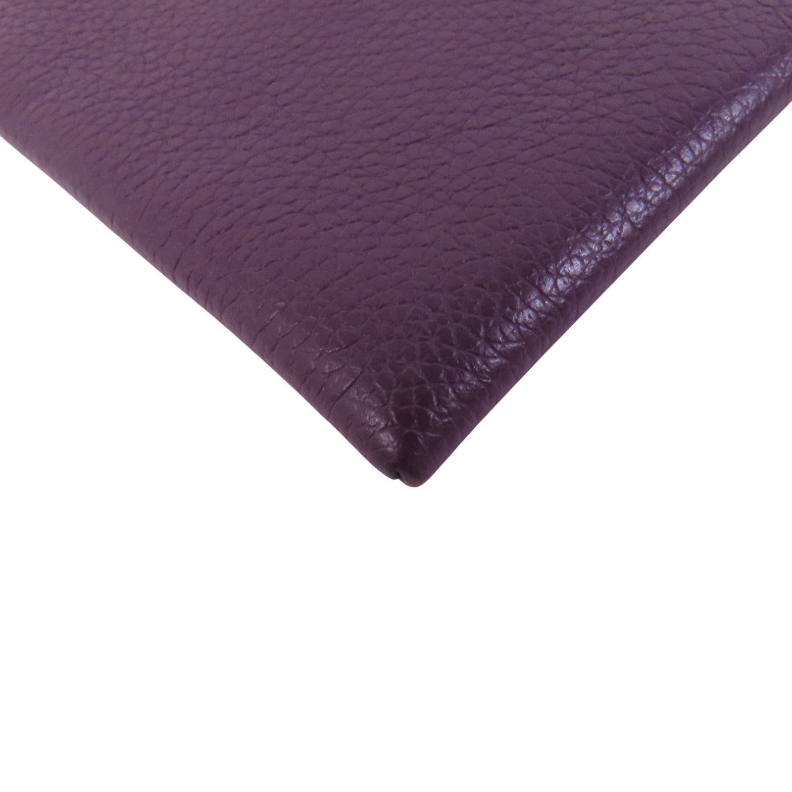 HERMES Chevre皮革Bastia Coin Purse銀扣零錢包