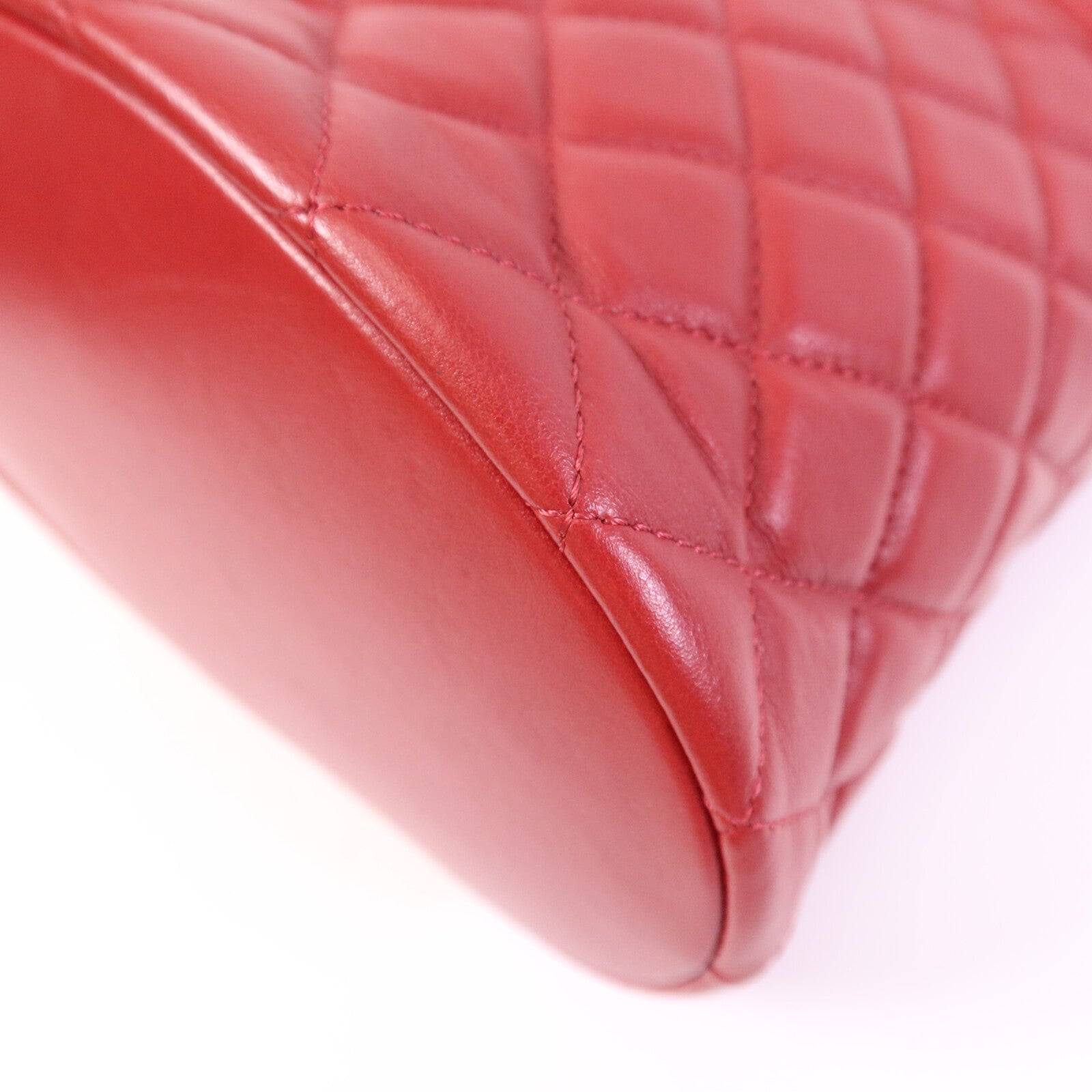 CHANEL 【激減優惠】羊皮皮革Bucket Bag金扣鏈帶手挽肩背兩用袋