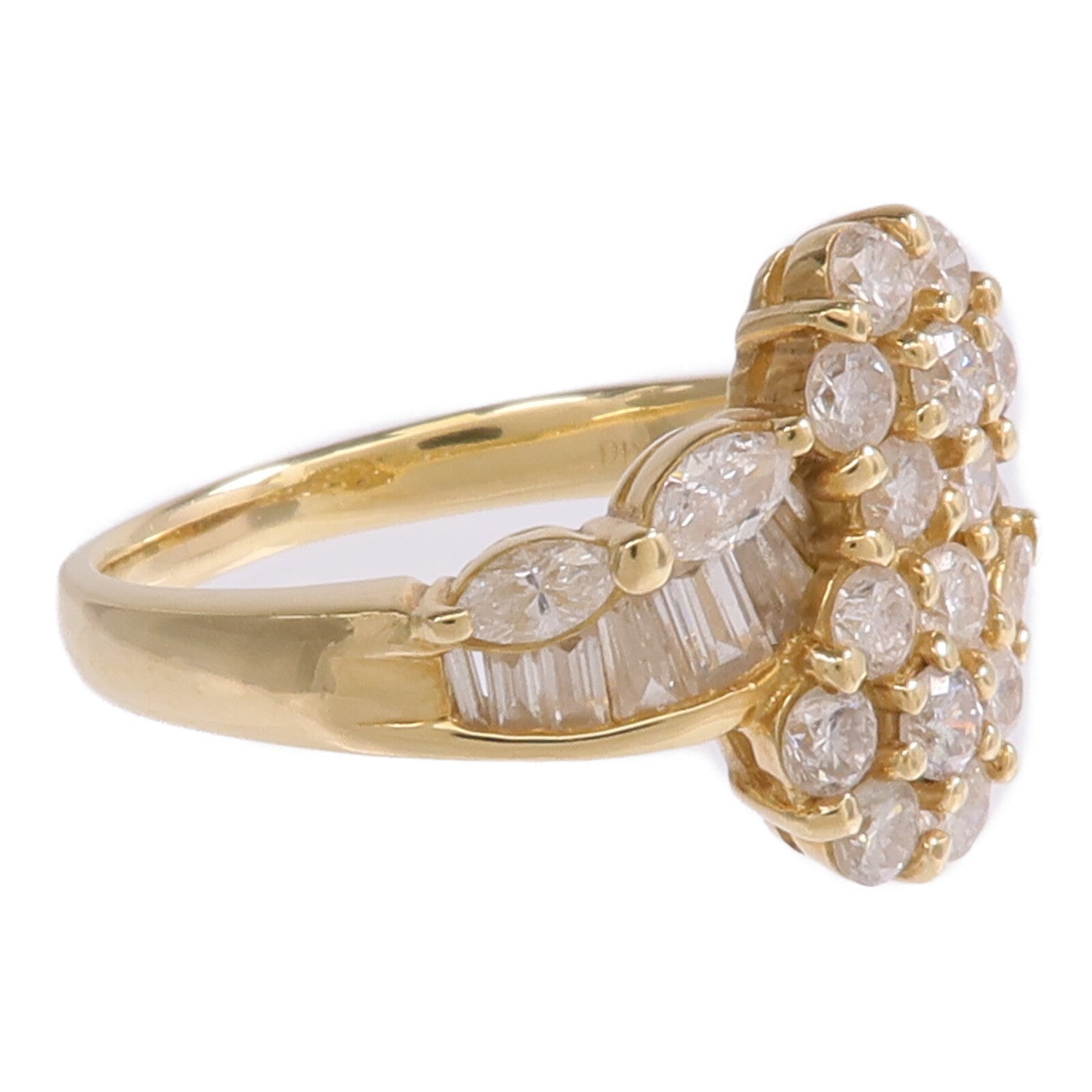 JEWELRY 【激減優惠】18K黃金Diamond Ring鑽石戒指US#7.75