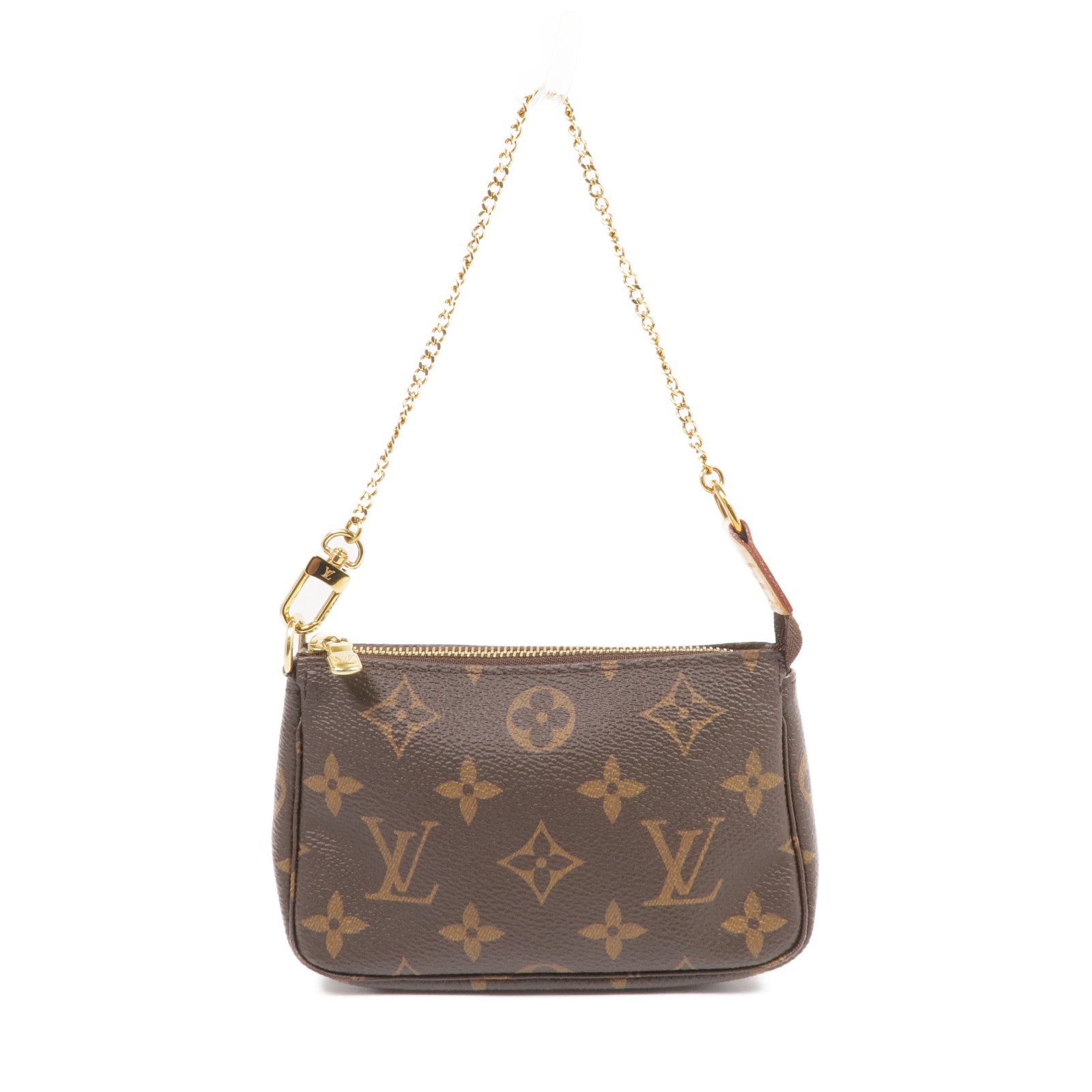 LOUIS VUITTON Monogram Mini Pochette Accessoires金扣手挽袋