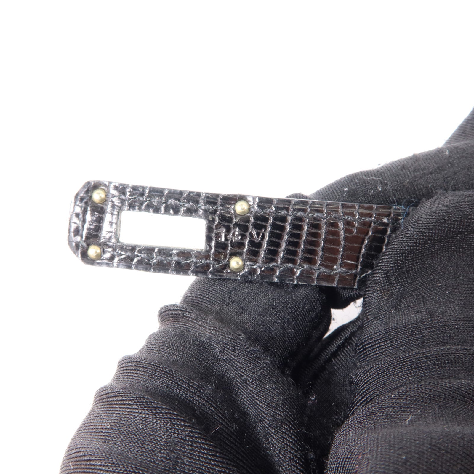 HERMES 蜥蝪皮革Kelly Long Wallet銀扣長錢包Noir