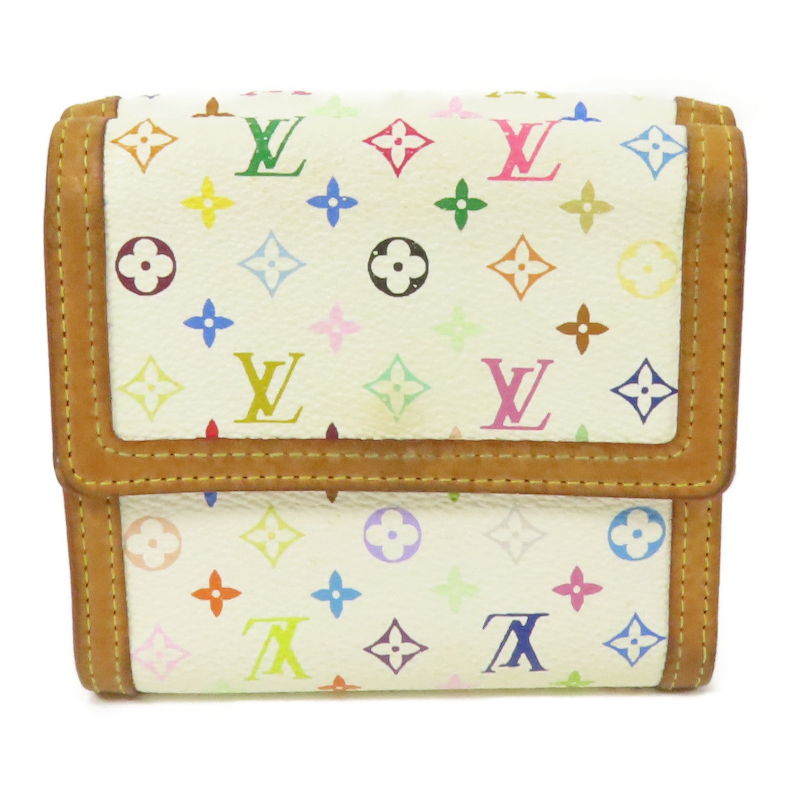 LOUIS VUITTON Monogram Multicolore Porte Monnaie金扣錢包