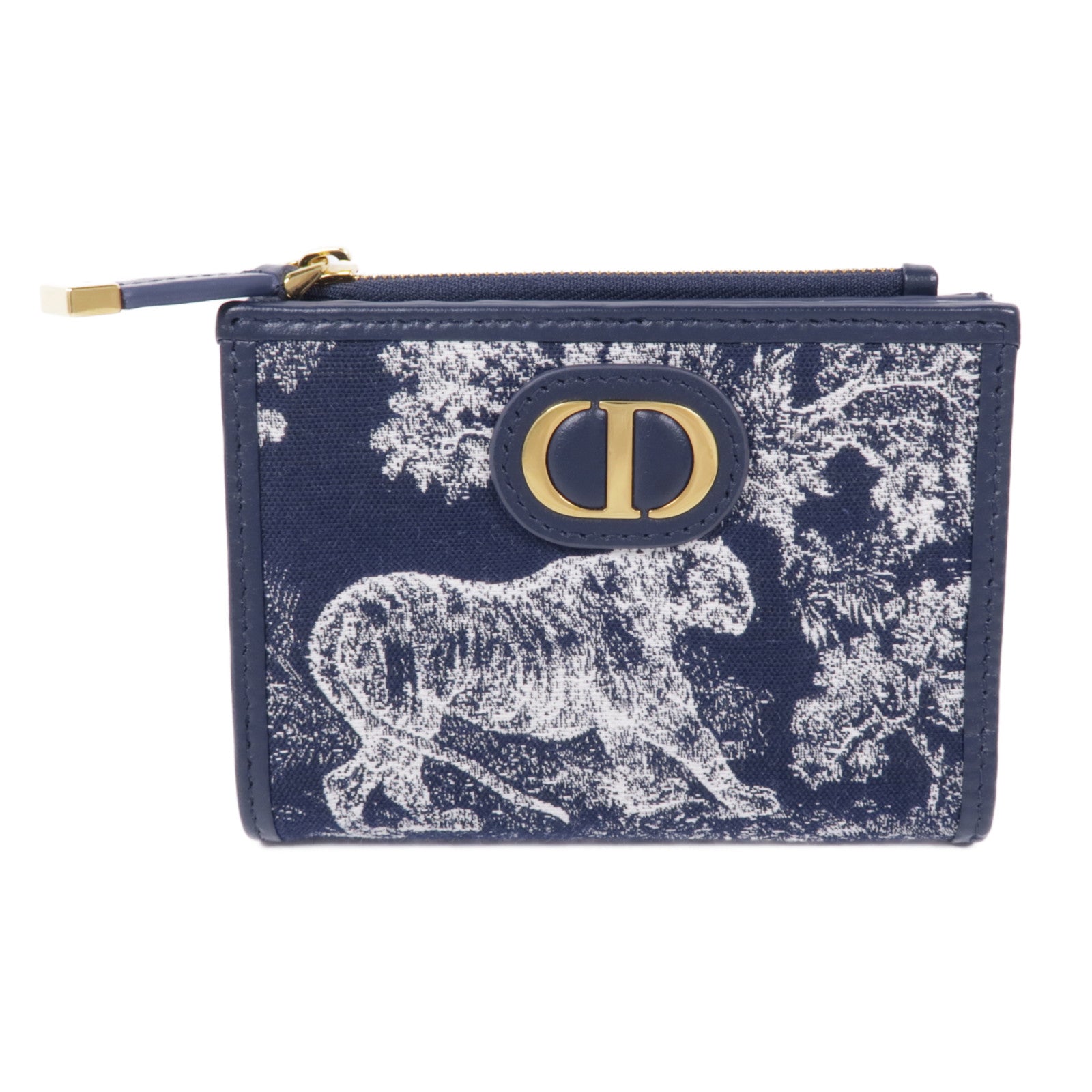 Dior 帆布30 Montaigne Dahlia錢包