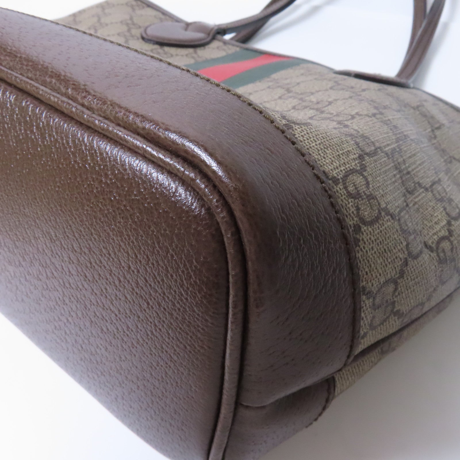 GUCCI 【激減優惠】塗層帆布Tote Bag手挽袋啡色