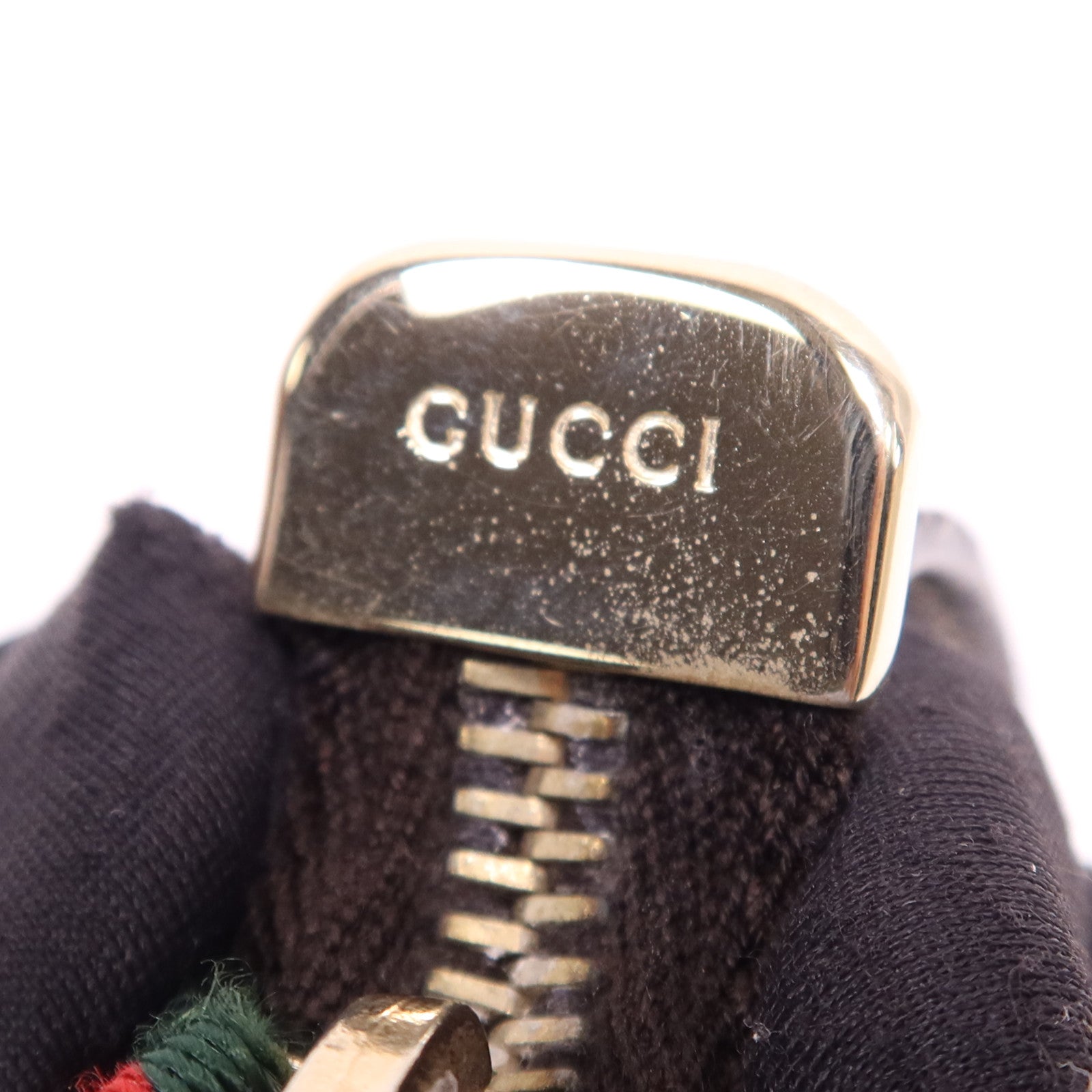 GUCCI 帆布Shoulder Pouch金扣肩背袋