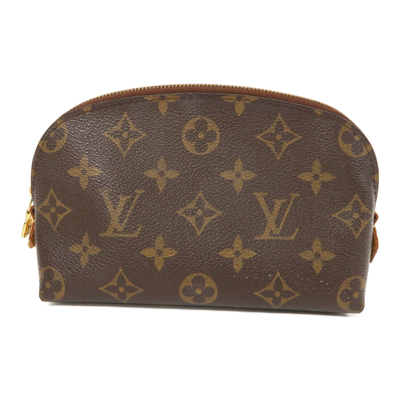 LOUIS VUITTON Monogram Cosmetic Pouch PM金扣手拿包啡色