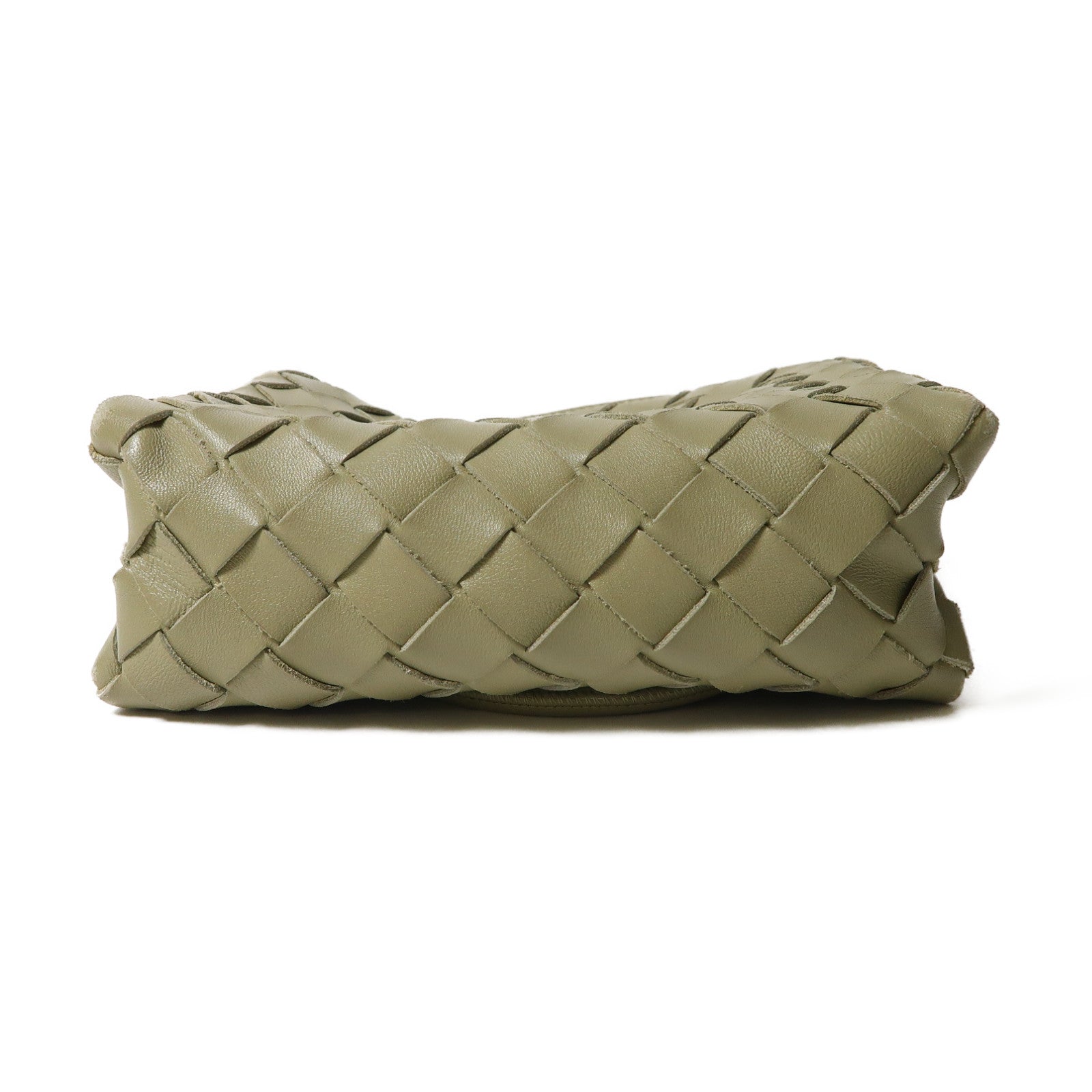 BOTTEGA VENETA 織紋皮革Shoulder Bag金扣肩背袋綠色