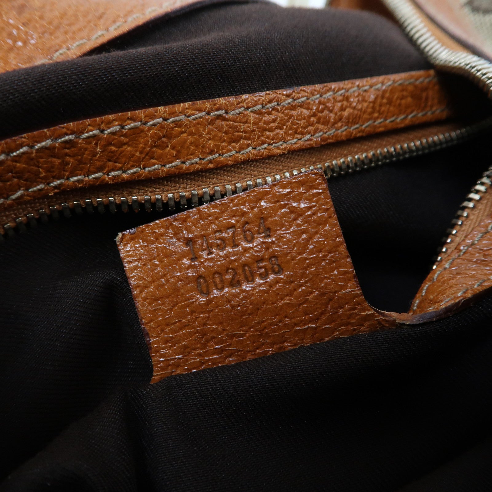 GUCCI 帆布Glam Hobo Shoulder Bag金扣肩背袋啡色