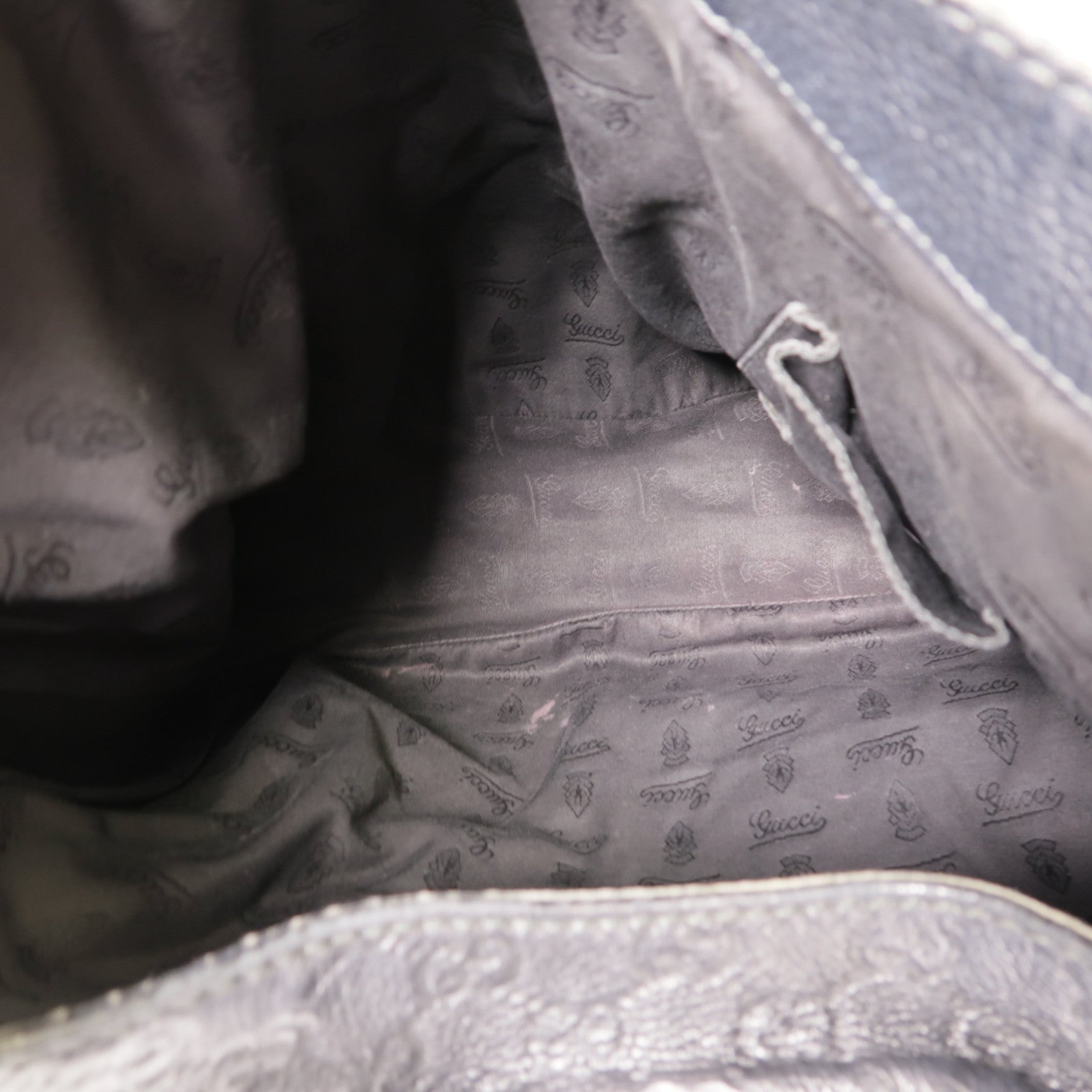GUCCI 牛皮皮革Tote Bag金扣肩背袋