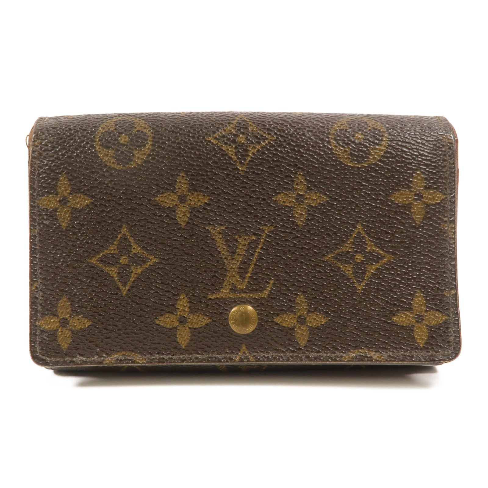 LOUIS VUITTON Monogram Porte Monnaie Tresor Wallet長錢包