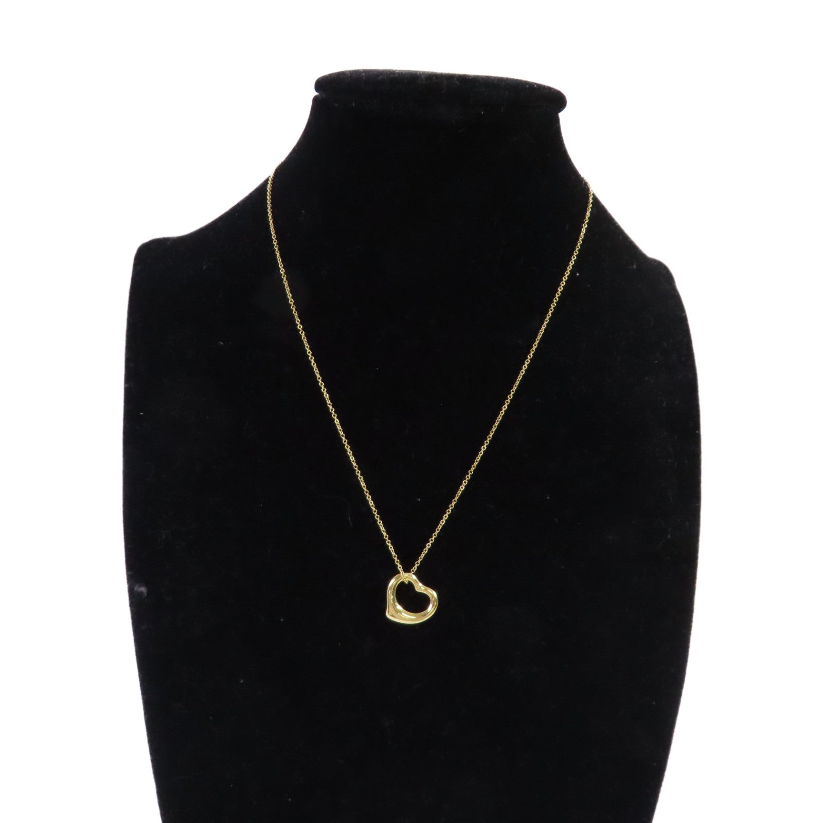 TIFFANY＆CO 18K黃金Open Heart Necklace項鍊