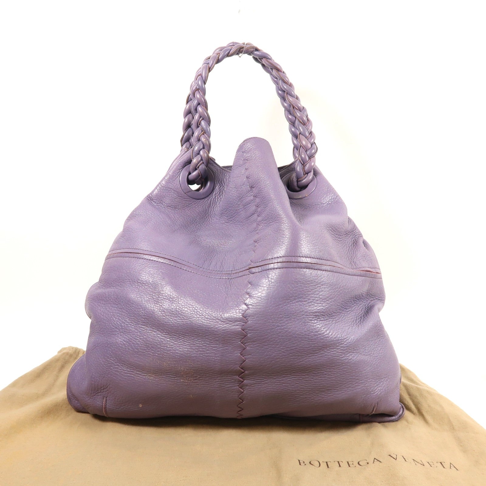 BOTTEGA VENETA 牛皮皮革Tote Bag手挽袋紫色