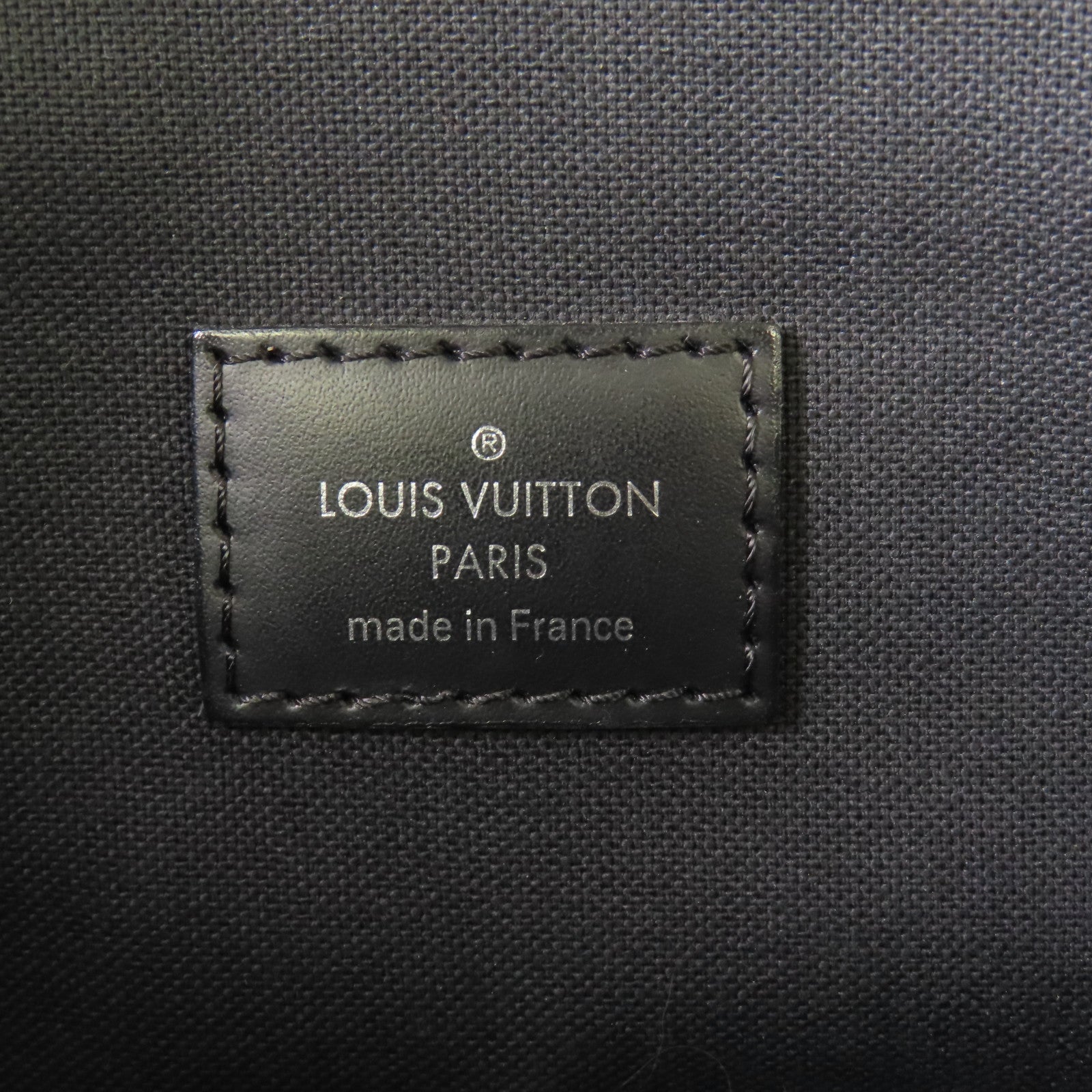 LOUIS VUITTON Damier Graphite Tadao MM銀扣手挽肩背兩用袋