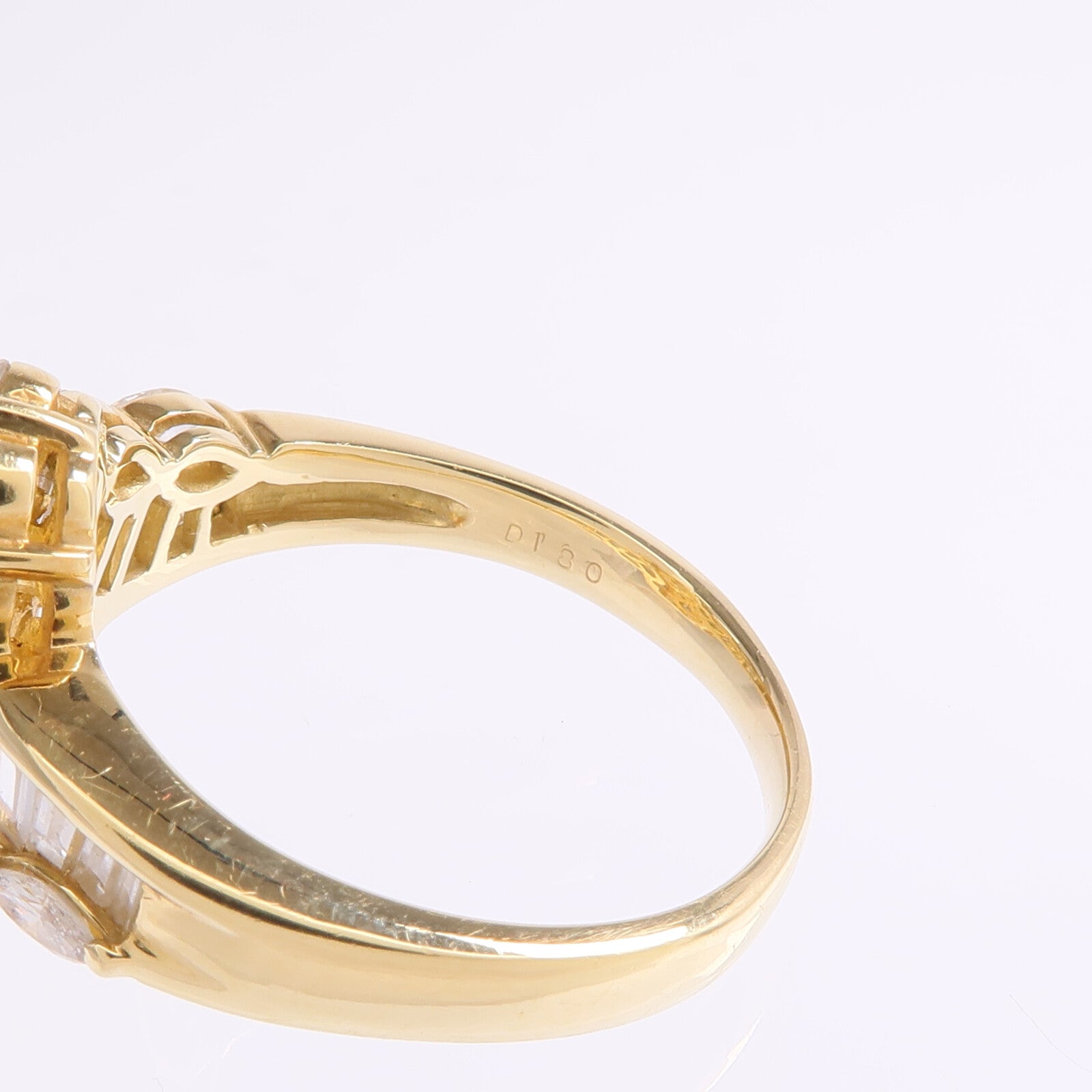 JEWELRY 【激減優惠】18K黃金Diamond Ring鑽石戒指US#7.75