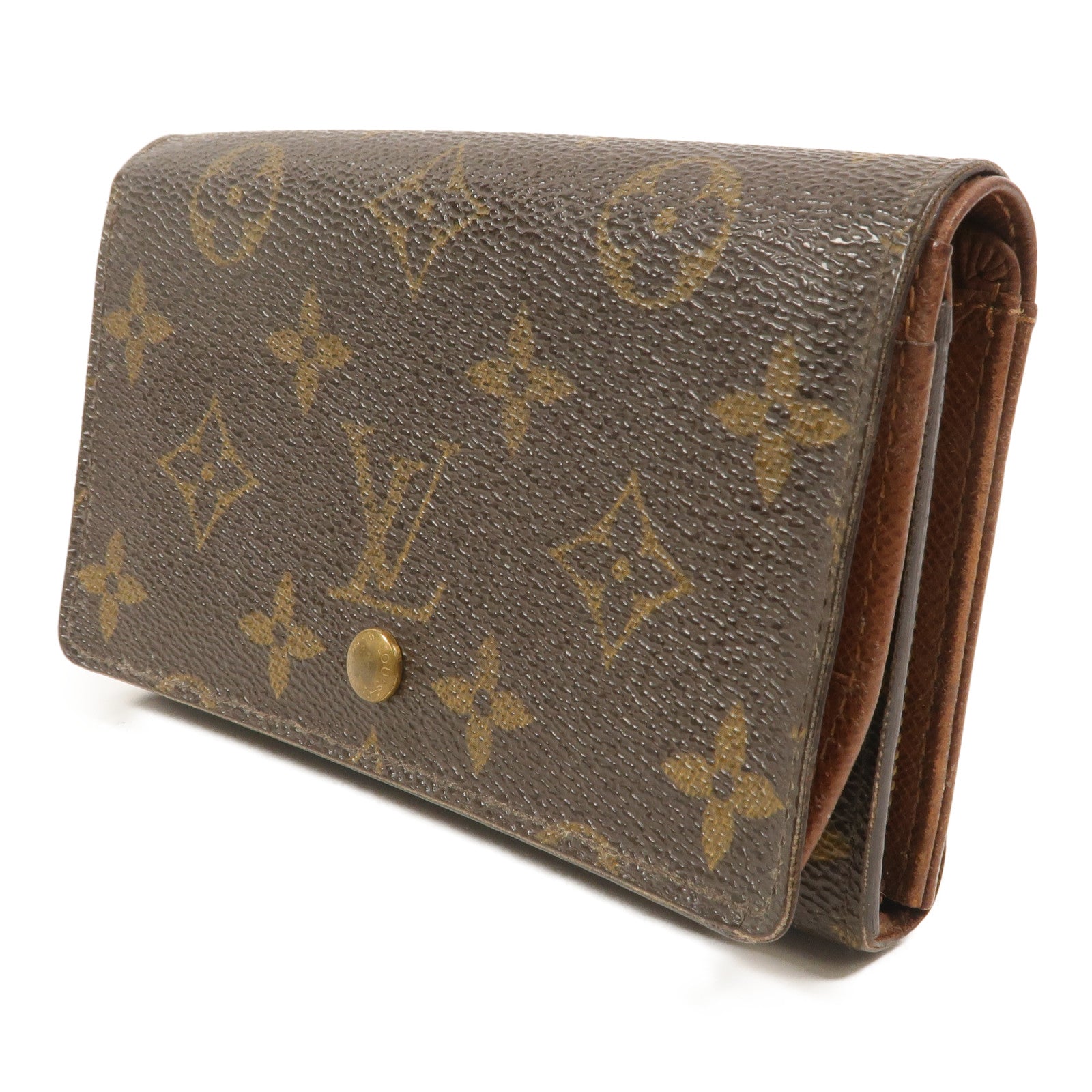 LOUIS VUITTON Monogram Porte Monnaie Tresor Wallet長錢包