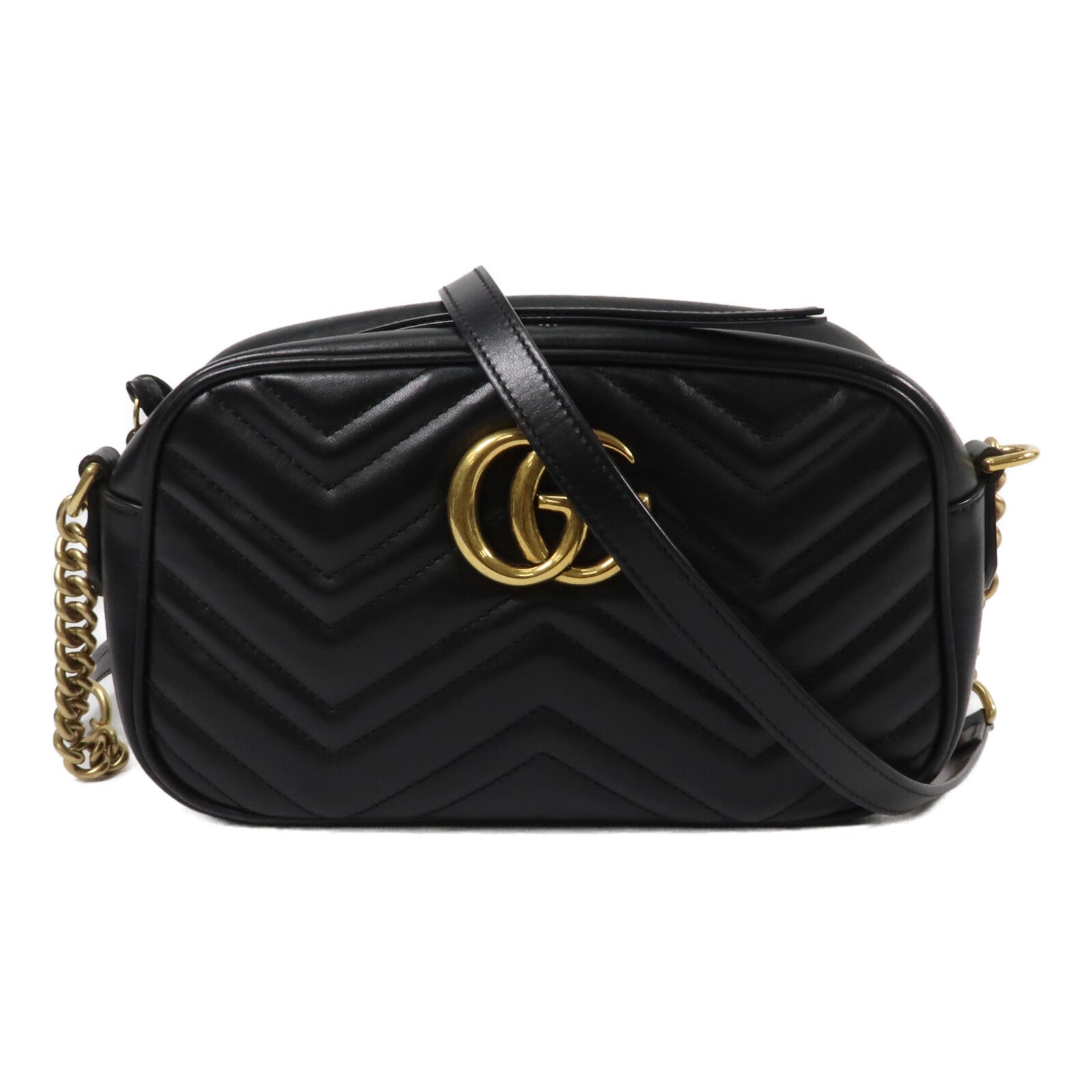 GUCCI 牛皮皮革GG Marmont肩背袋