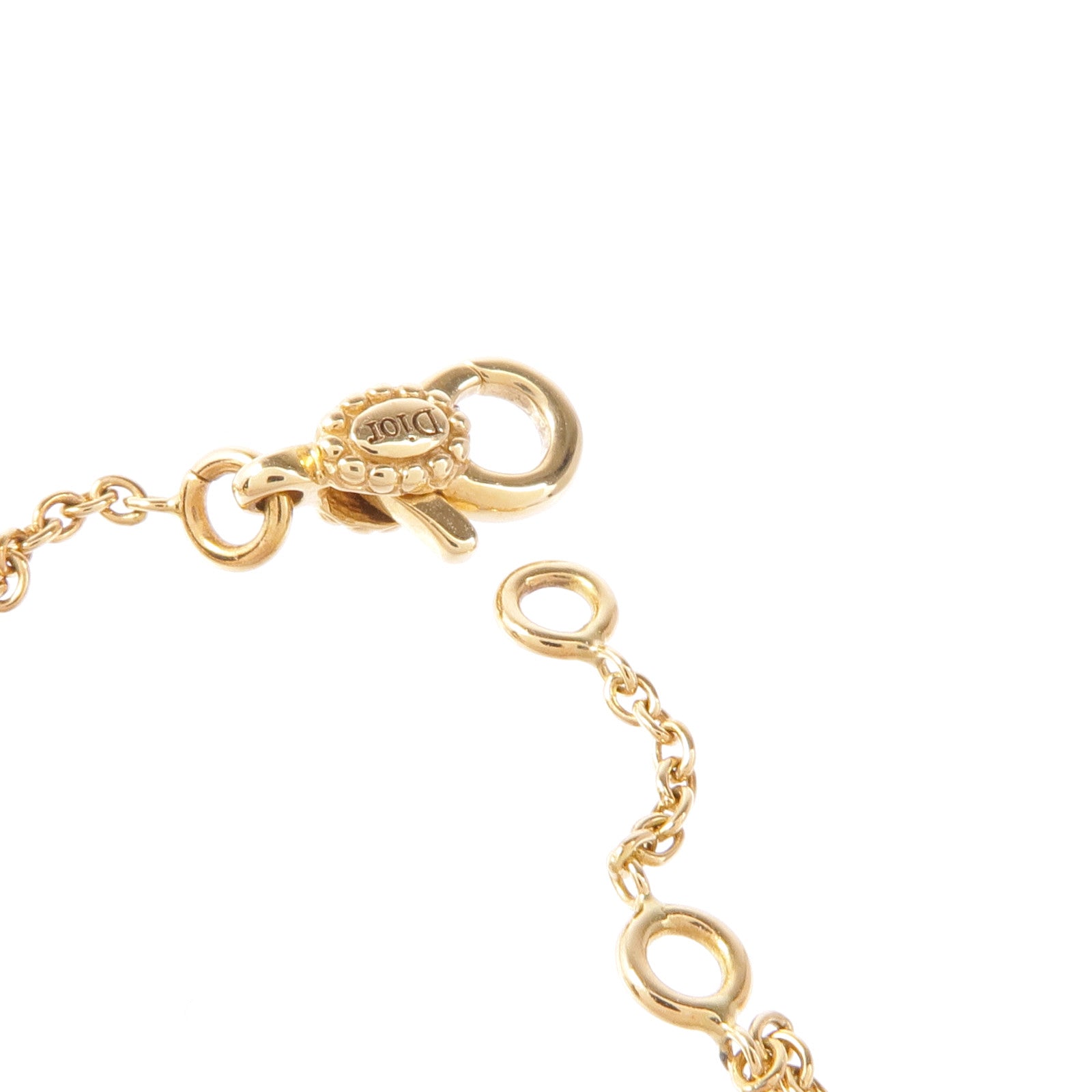 Dior 18K玫瑰金Vents鑽石/珍珠貝殼手鏈